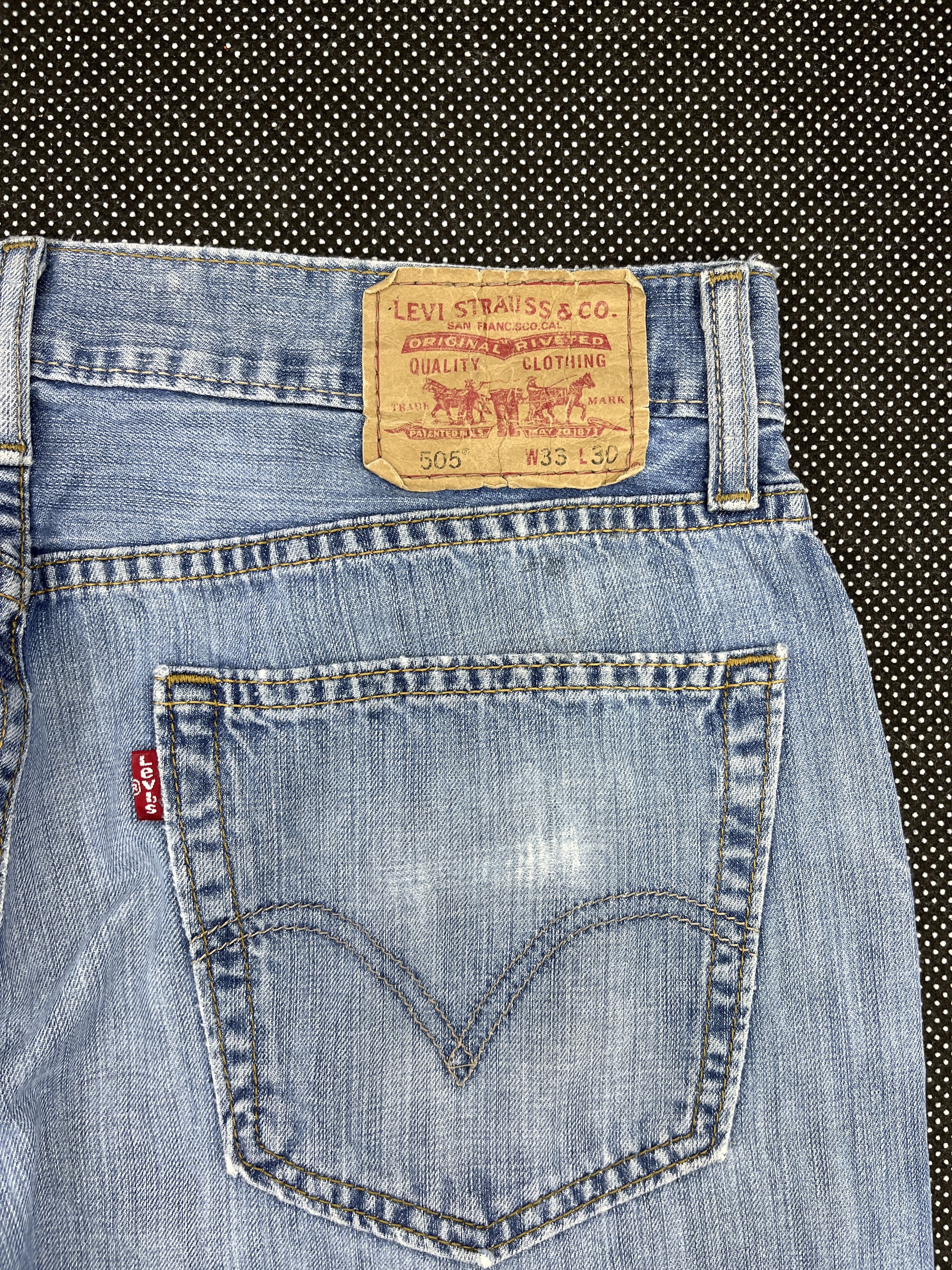 Levi's × Vintage Vintage Levis 505 Light Wash Jeans - J162 Size US 34 / EU 50 - 9 Thumbnail