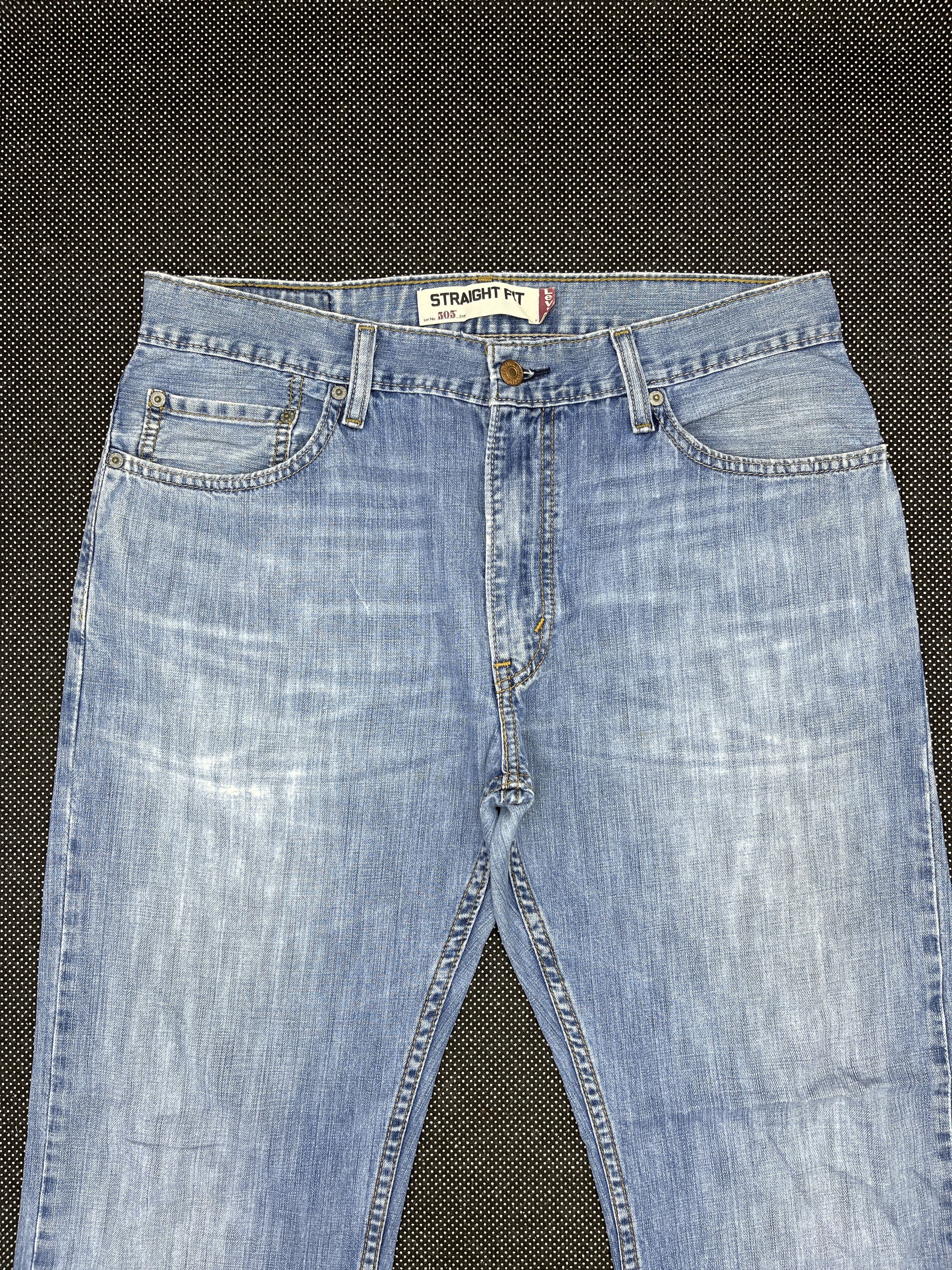 Levi's × Vintage Vintage Levis 505 Light Wash Jeans - J162 Size US 34 / EU 50 - 3 Thumbnail