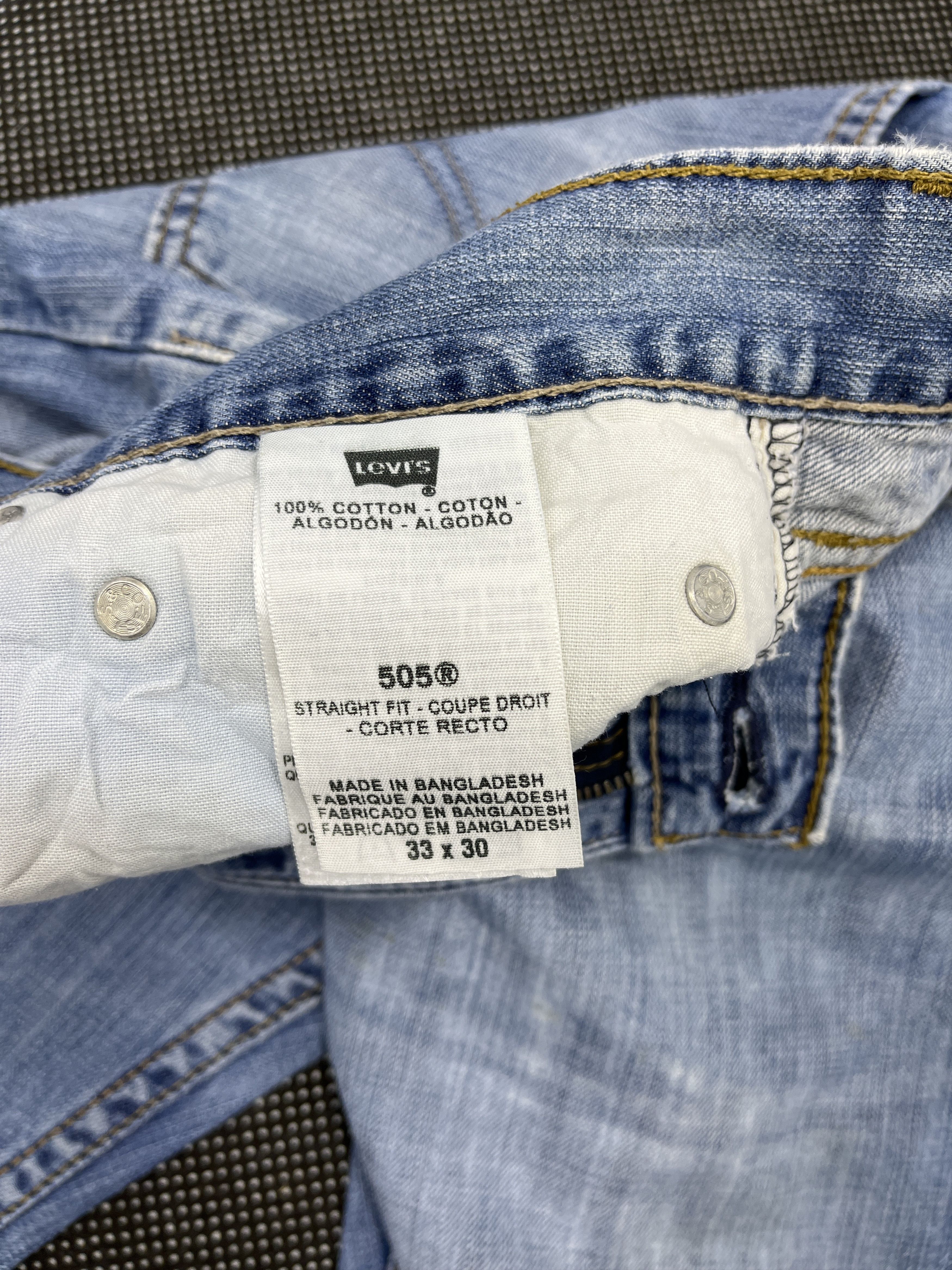 Levi's × Vintage Vintage Levis 505 Light Wash Jeans - J162 Size US 34 / EU 50 - 7 Thumbnail