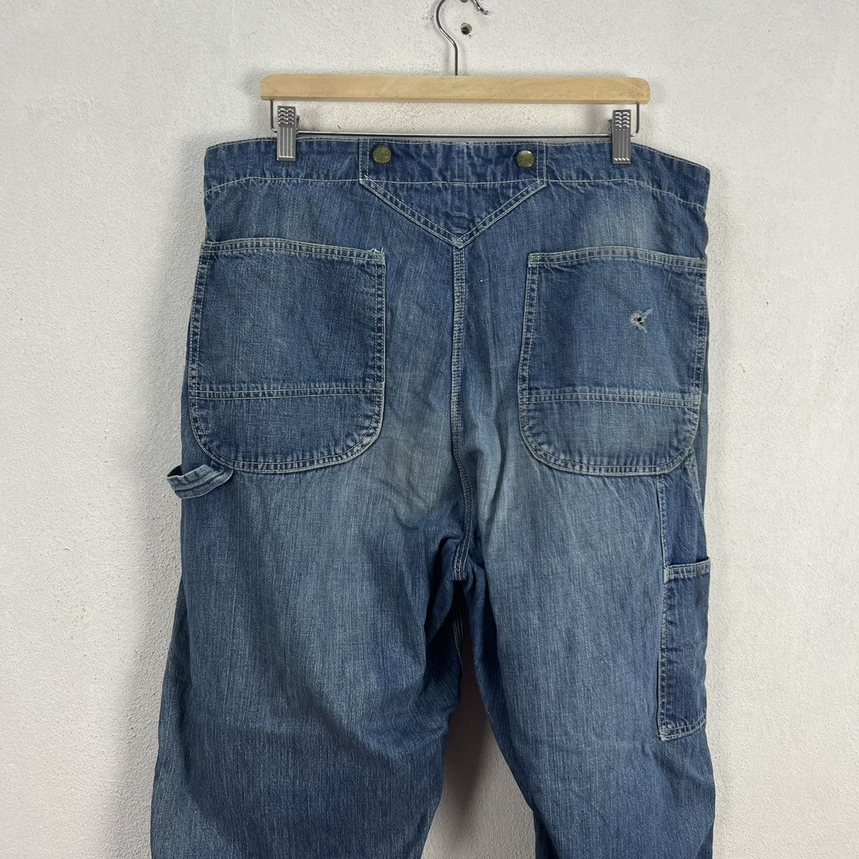 Japanese Brand VINTAGE LIBERTY OVERALLS DENIM WORKERS WEAR Size US 38 / EU 54 - 10 Thumbnail
