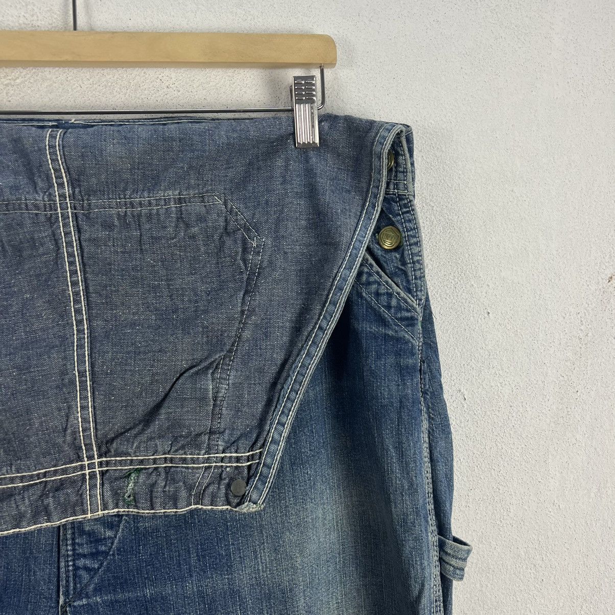 Japanese Brand VINTAGE LIBERTY OVERALLS DENIM WORKERS WEAR Size US 38 / EU 54 - 5 Thumbnail