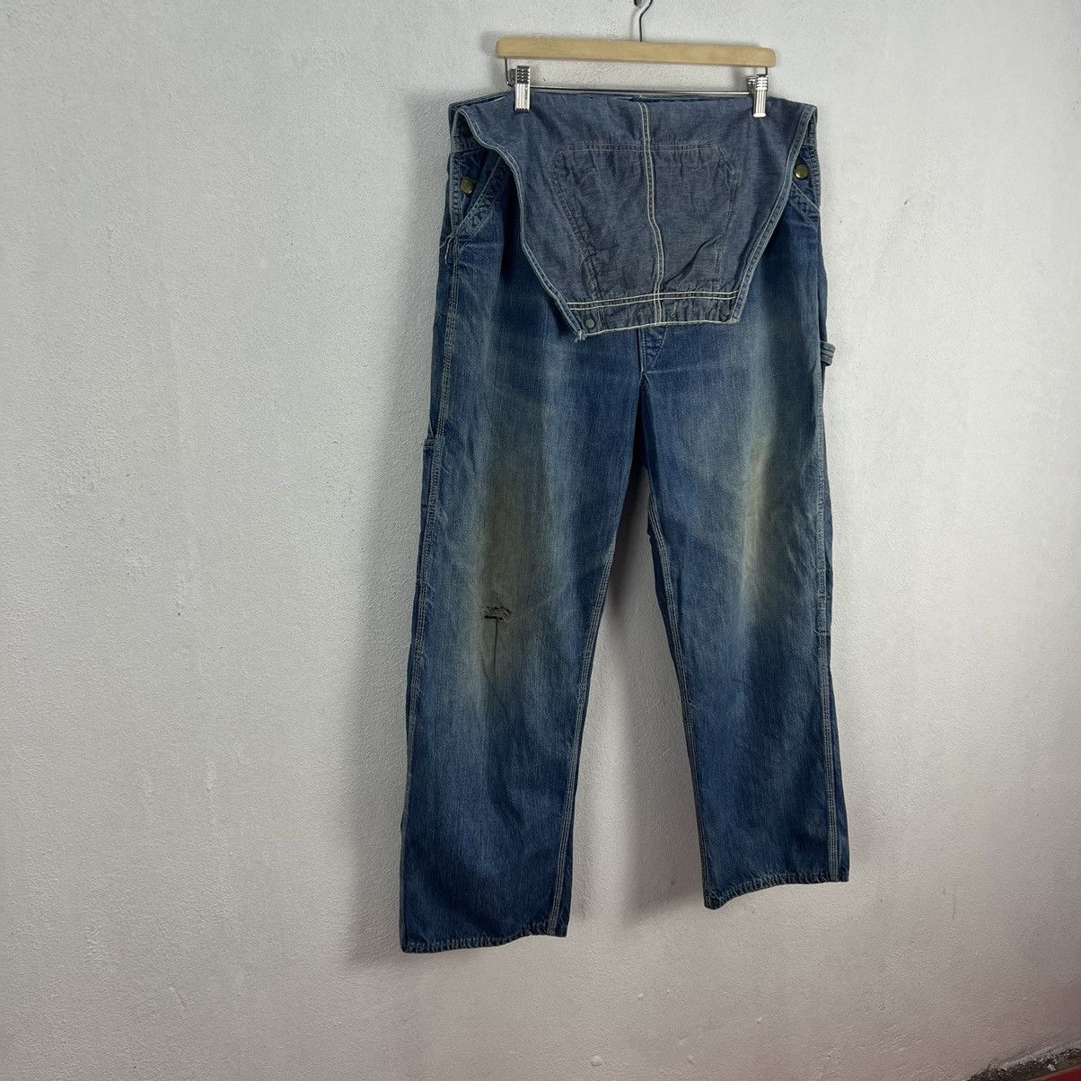 Japanese Brand VINTAGE LIBERTY OVERALLS DENIM WORKERS WEAR Size US 38 / EU 54 - 2 Thumbnail
