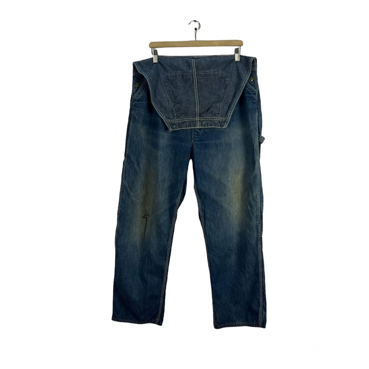 Japanese Brand VINTAGE LIBERTY OVERALLS DENIM WORKERS WEAR Size US 38 / EU 54 - 1 Thumbnail