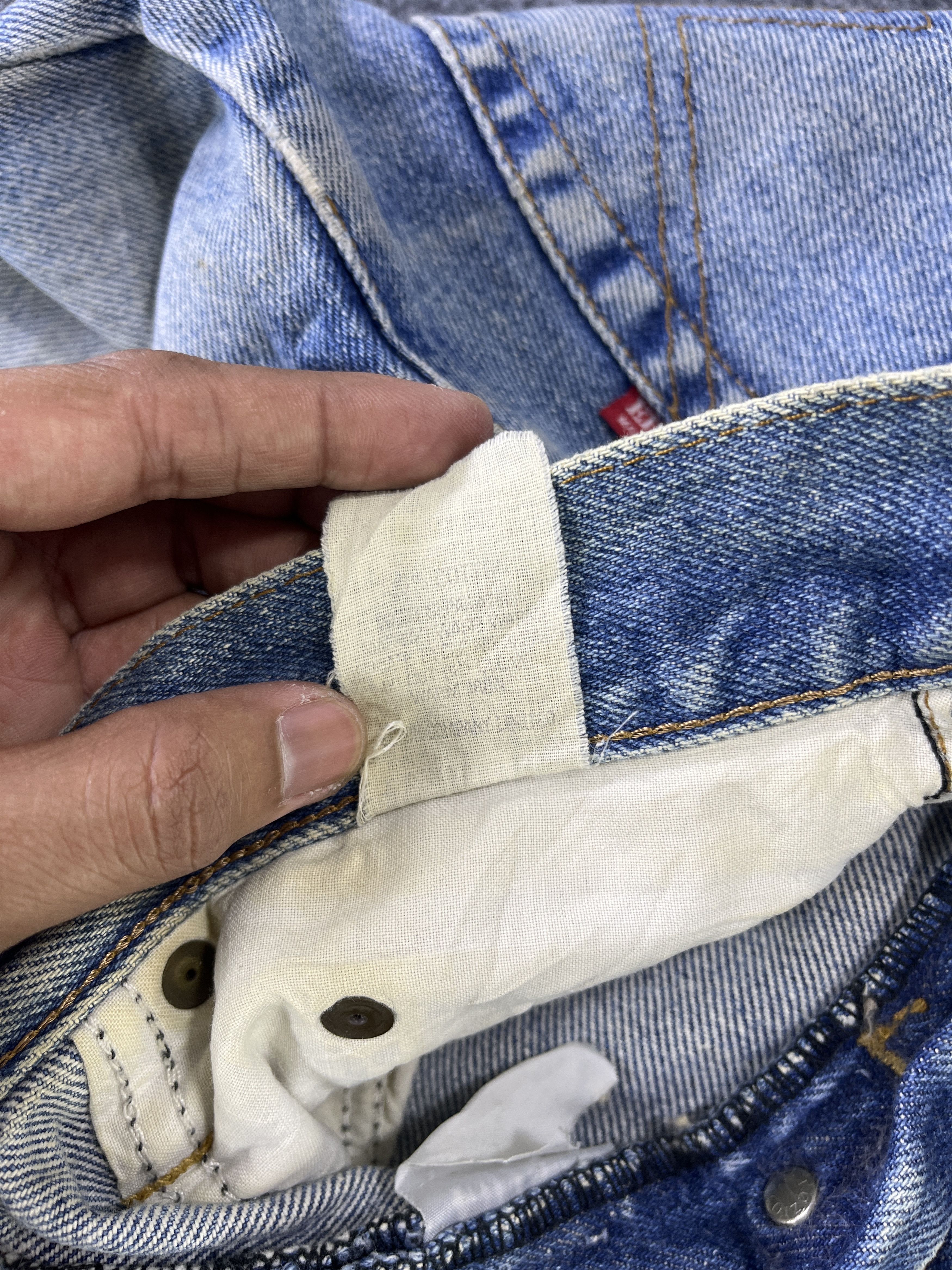 Edwin Edwin High Waisted Jeans Repair Denim - J792 Size 28" / US 6 / IT 42 - 10 Thumbnail