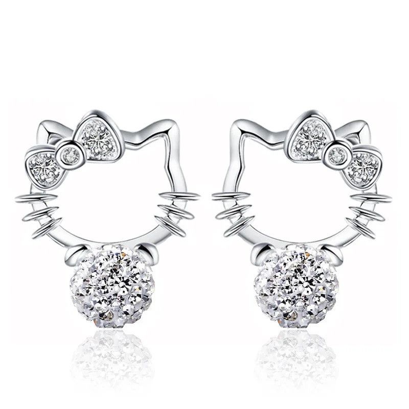 Other Silver Cubic Zirconia Stone Pearl earrings Size ONE SIZE - 7 Thumbnail
