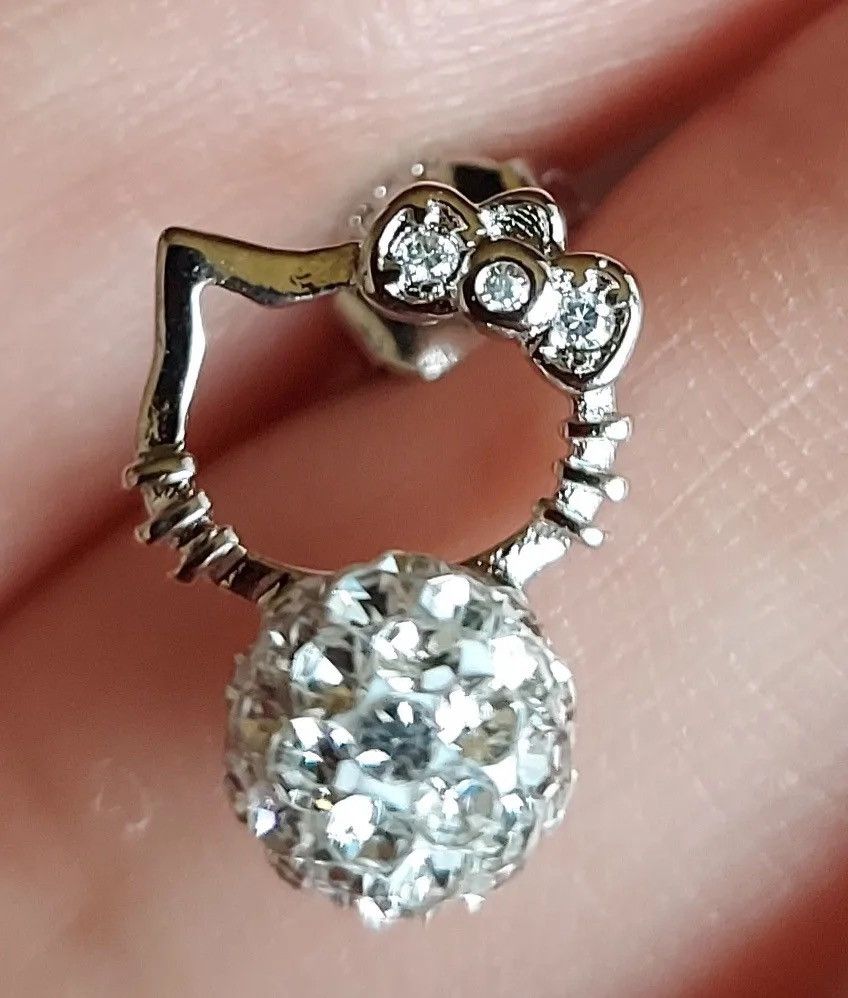 Other Silver Cubic Zirconia Stone Pearl earrings Size ONE SIZE - 6 Thumbnail