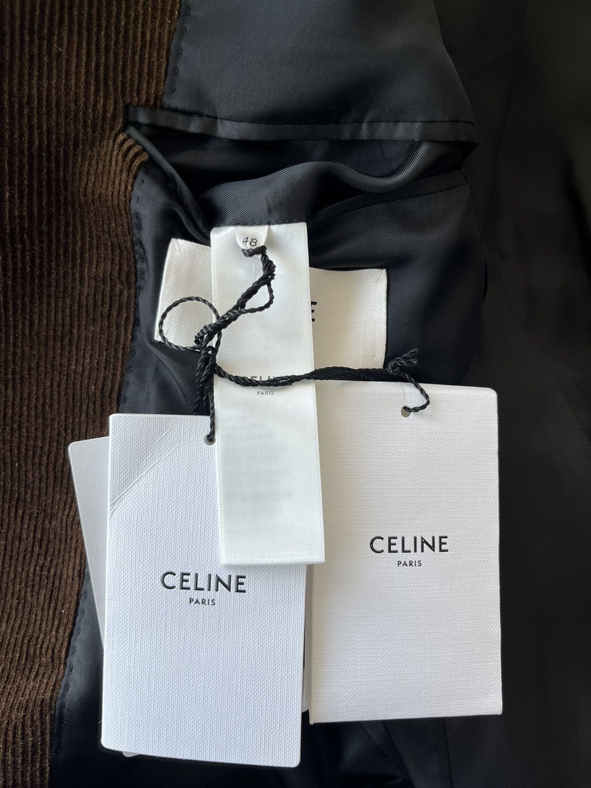 Celine × Hedi Slimane $3,500+ Super Runway Celine by Hedi Slimane Corduroy Blazer Size US M / EU 48-50 / 2 - 16 Thumbnail
