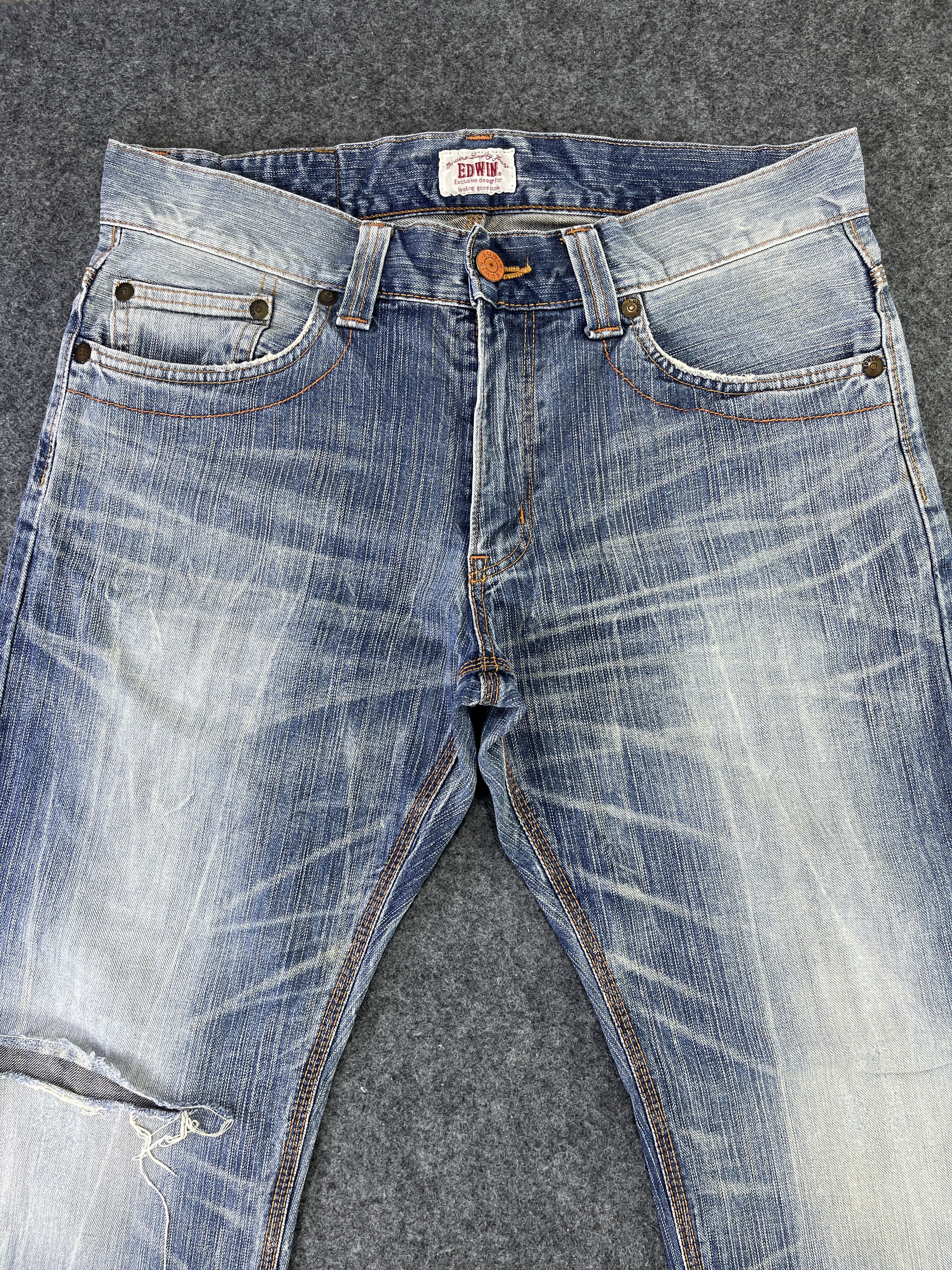 Edwin Edwin XV Jeans Distressed Denim J833 Size US 36 / EU 52 - 3 Thumbnail
