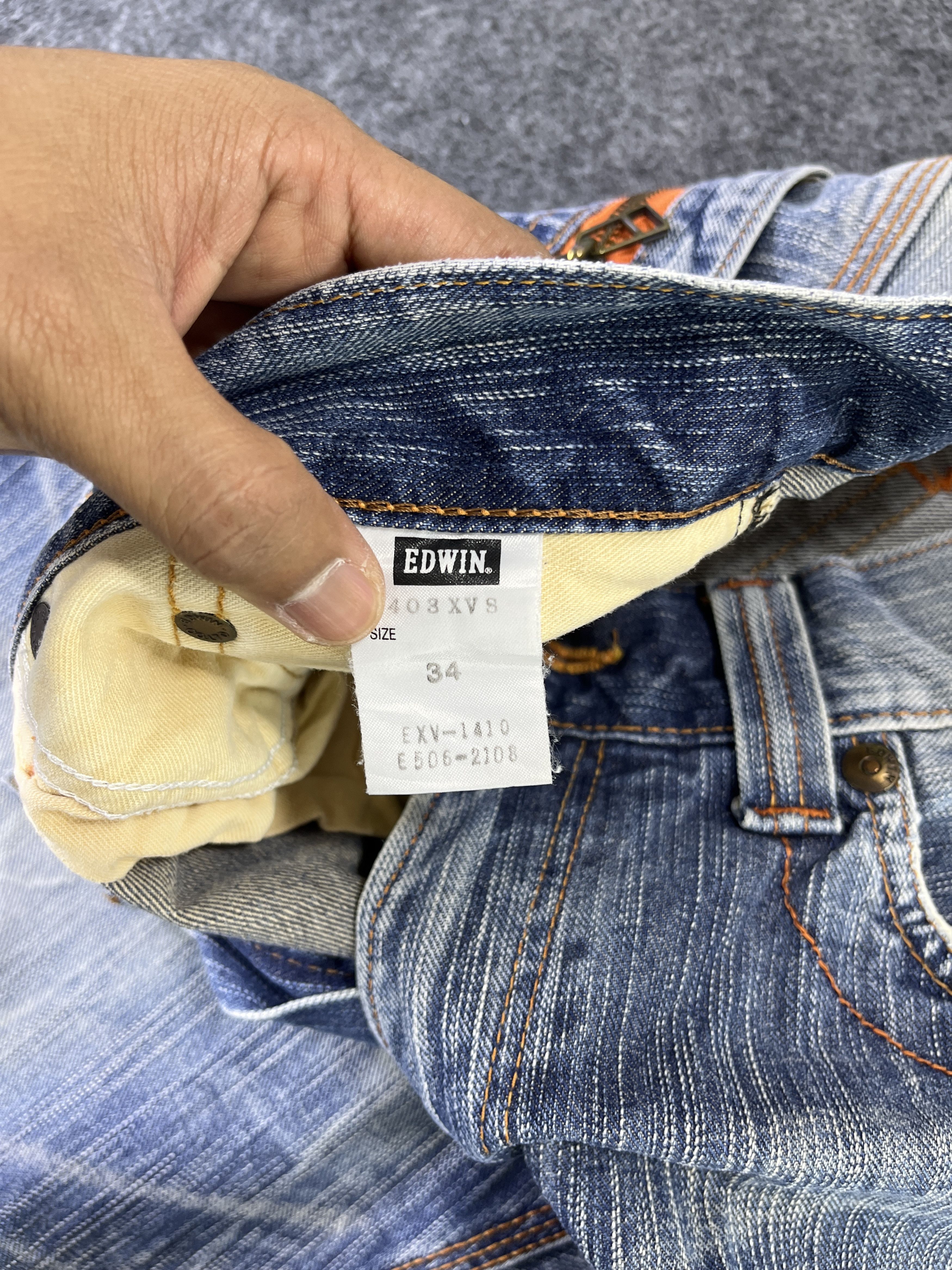 Edwin Edwin XV Jeans Distressed Denim J833 Size US 36 / EU 52 - 7 Thumbnail