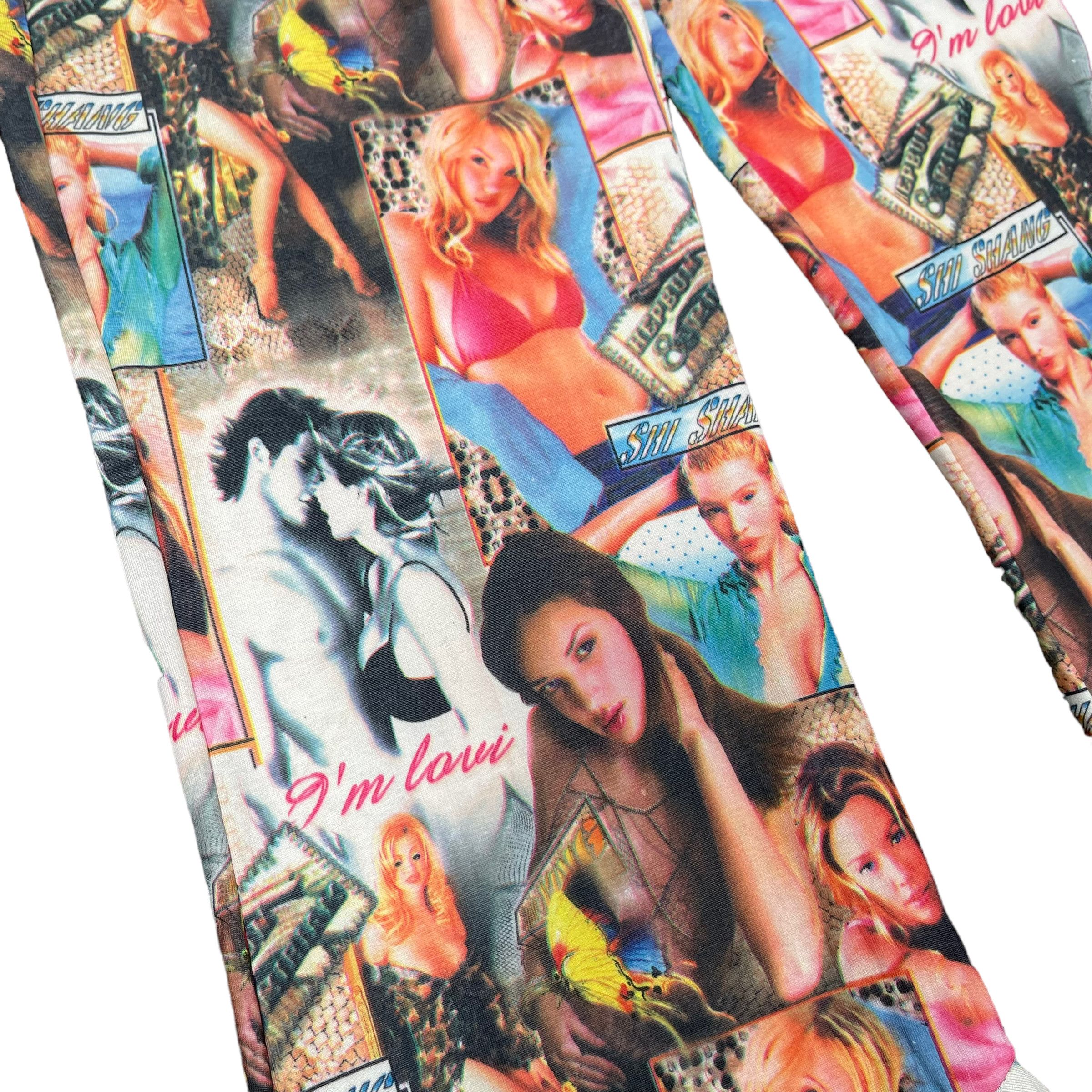 Beauty Beast × Hysteric Glamour Porn Star Printed Punk Elastic Pants Size 25" / US 0 / IT 36 - 6 Thumbnail