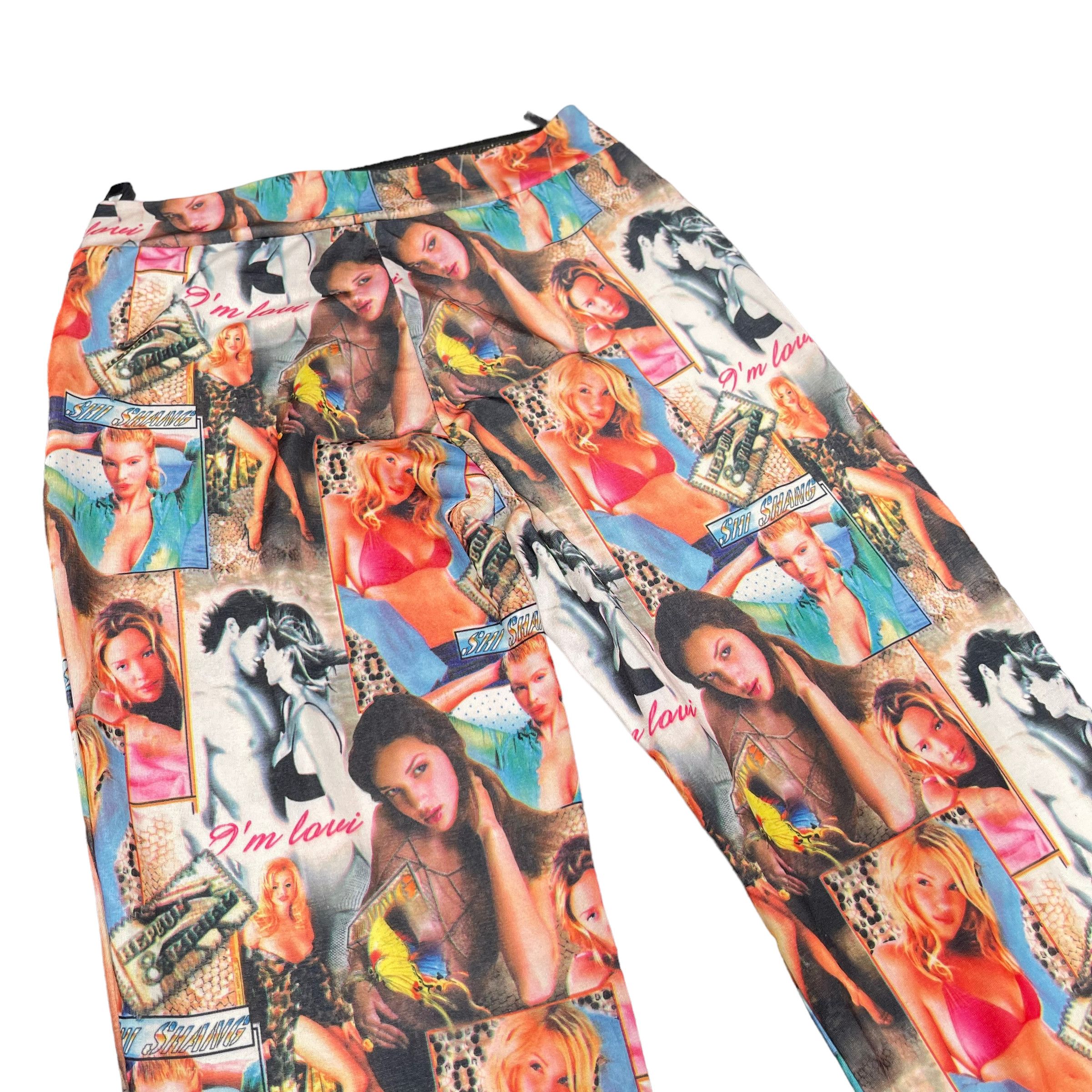 Beauty Beast × Hysteric Glamour Porn Star Printed Punk Elastic Pants Size 25" / US 0 / IT 36 - 4 Thumbnail
