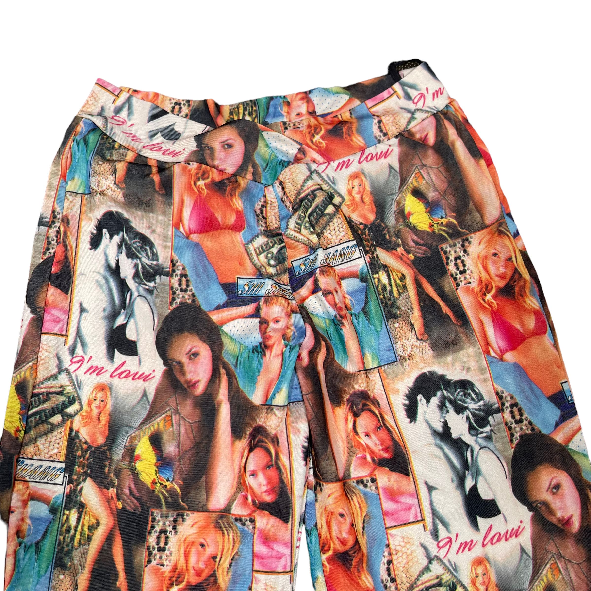 Beauty Beast × Hysteric Glamour Porn Star Printed Punk Elastic Pants Size 25" / US 0 / IT 36 - 7 Thumbnail