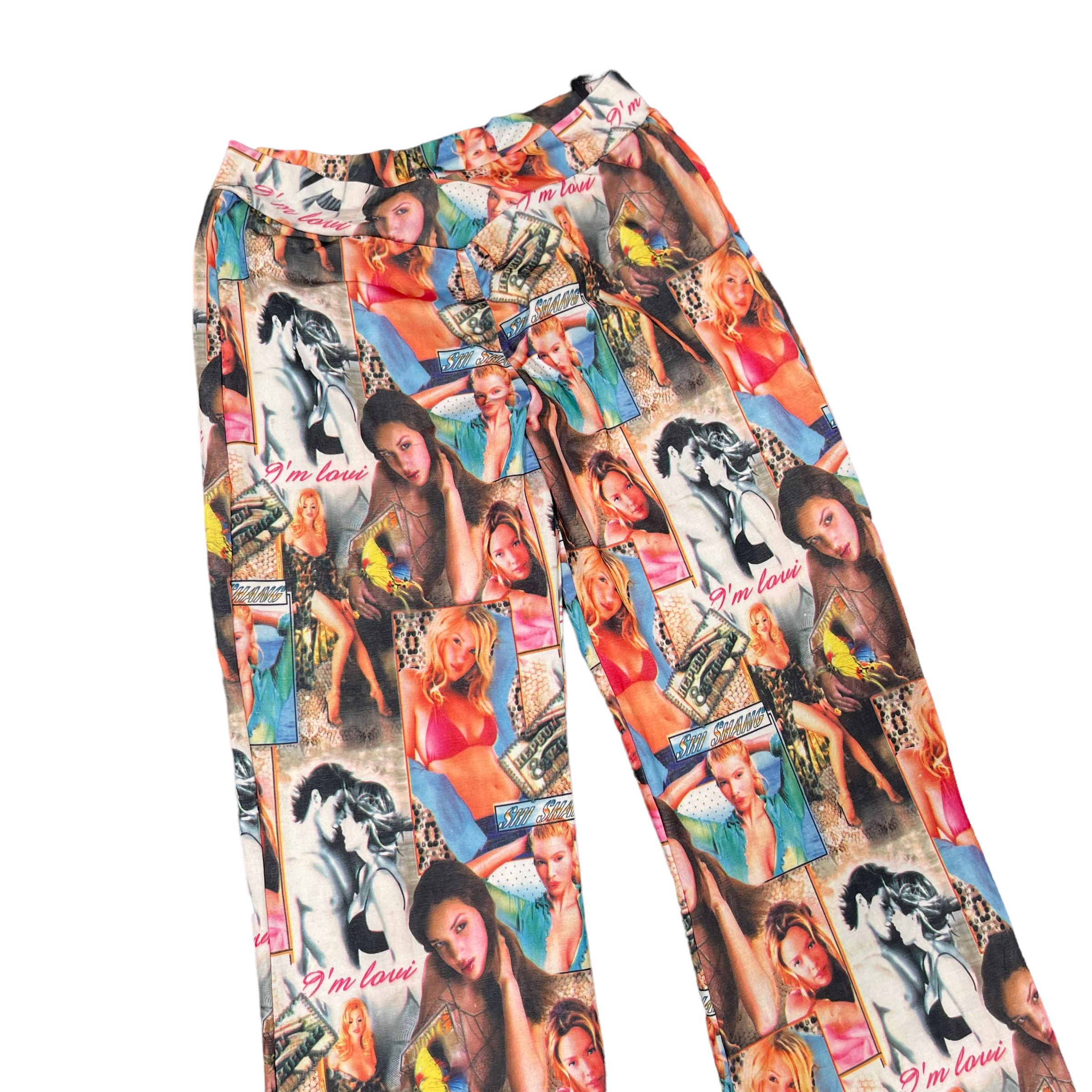 Beauty Beast × Hysteric Glamour Porn Star Printed Punk Elastic Pants Size 25" / US 0 / IT 36 - 3 Thumbnail