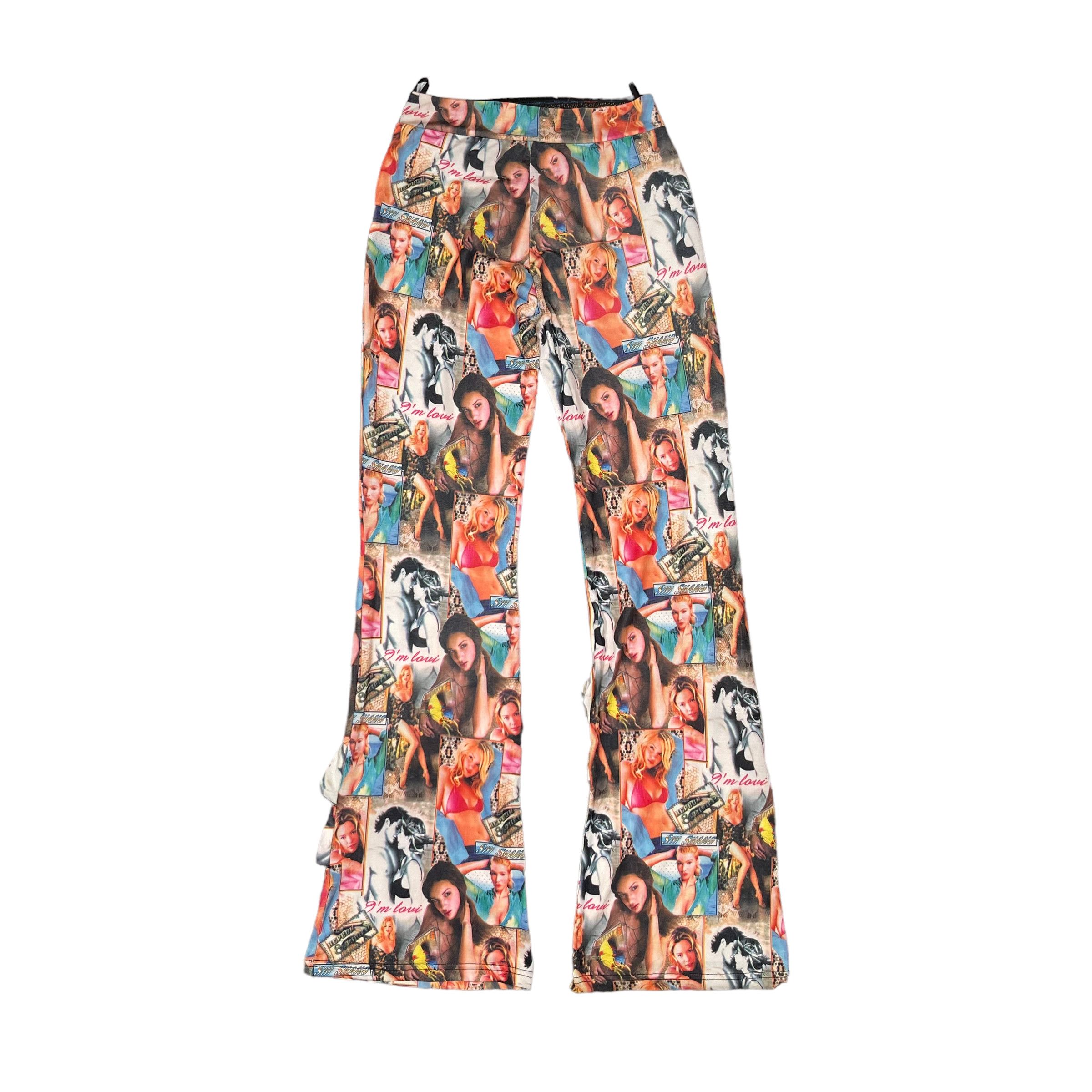 Beauty Beast × Hysteric Glamour Porn Star Printed Punk Elastic Pants Size 25" / US 0 / IT 36 - 2 Thumbnail