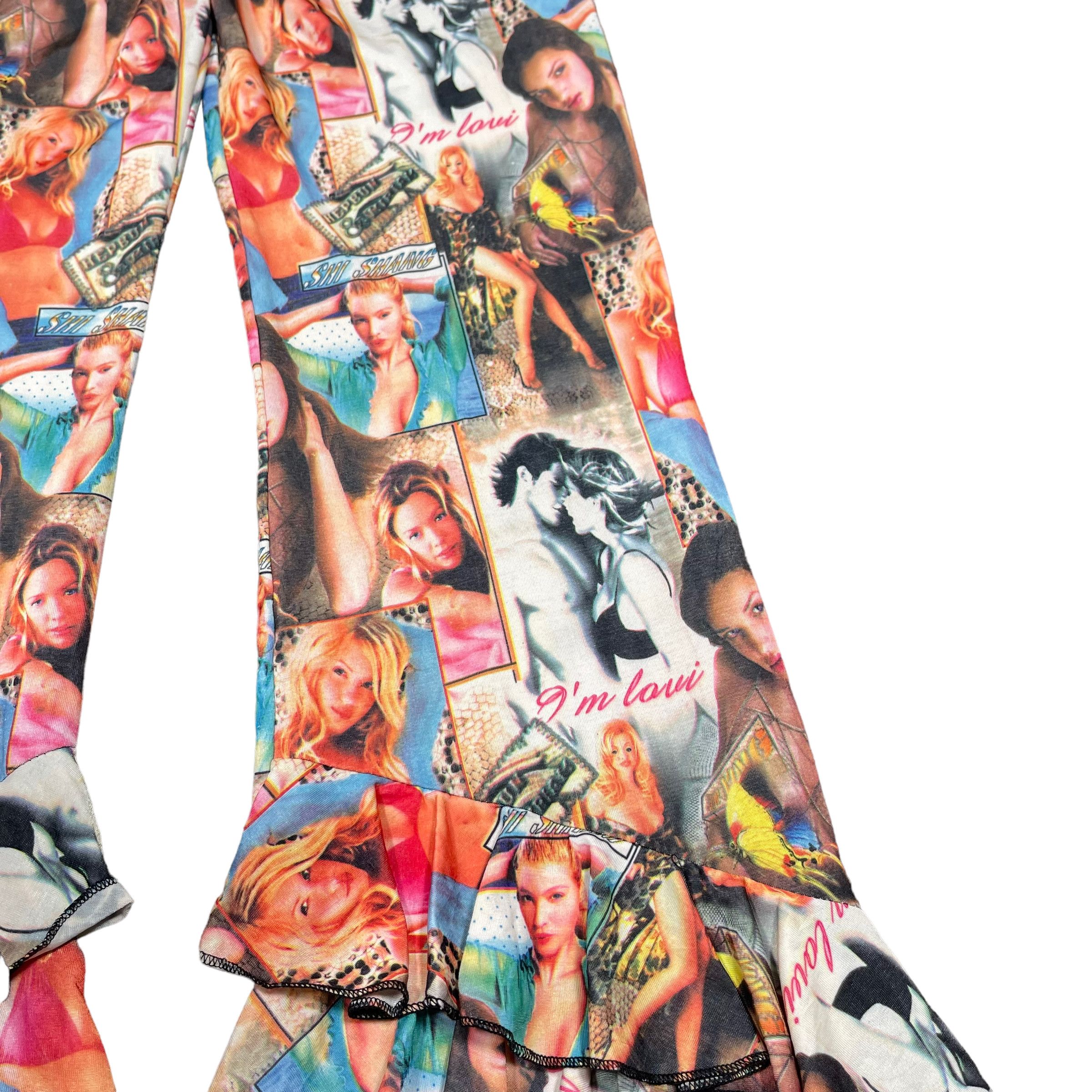 Beauty Beast × Hysteric Glamour Porn Star Printed Punk Elastic Pants Size 25" / US 0 / IT 36 - 5 Thumbnail