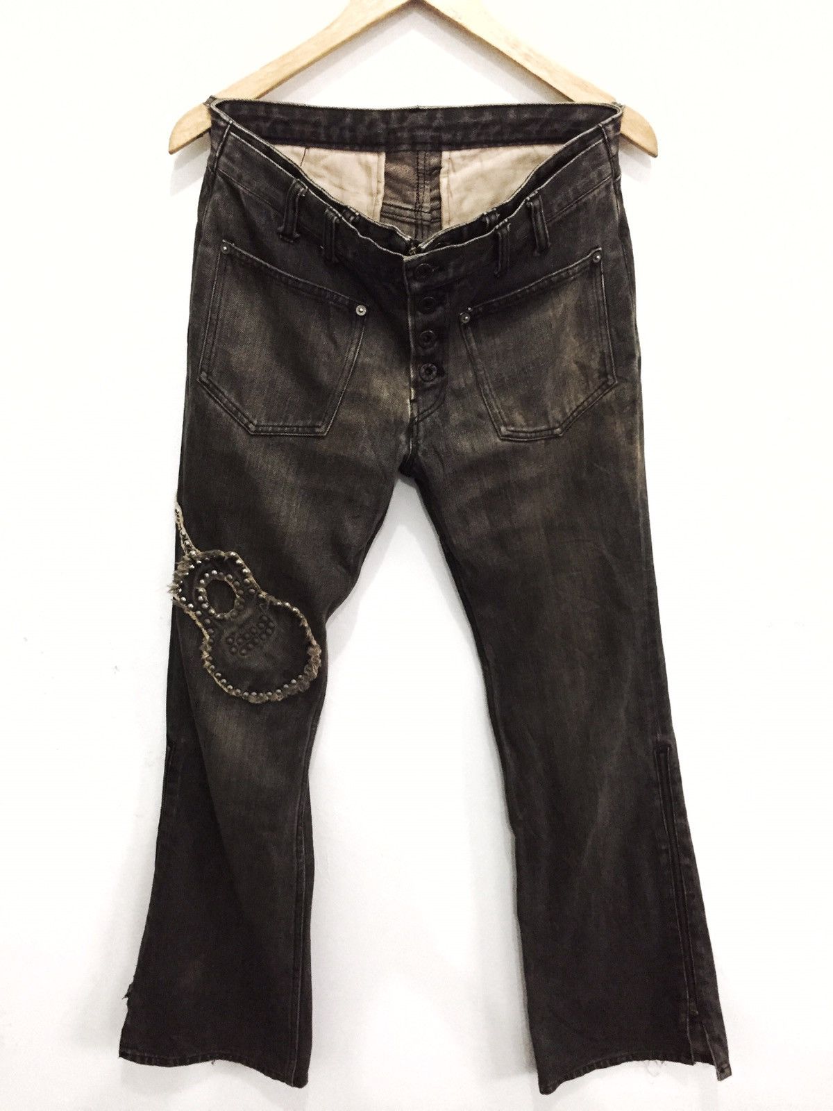 GOSTAR DE FUGA RARE🔥90s PPFM 🇯🇵 X Elvis Presley Denim Jeans Size US 30 / EU 46 - 2 Thumbnail