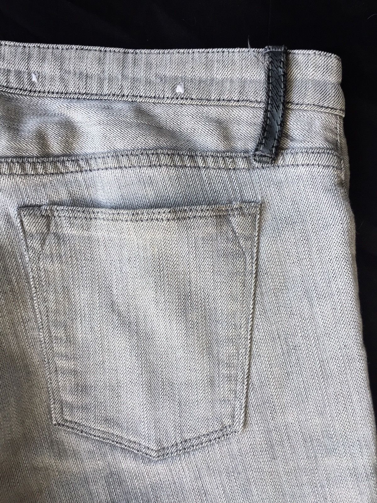 Helmut Lang DOPE🔥Helmut Lang Off White Stretched Skinny Denim Size US 33 - 9 Thumbnail