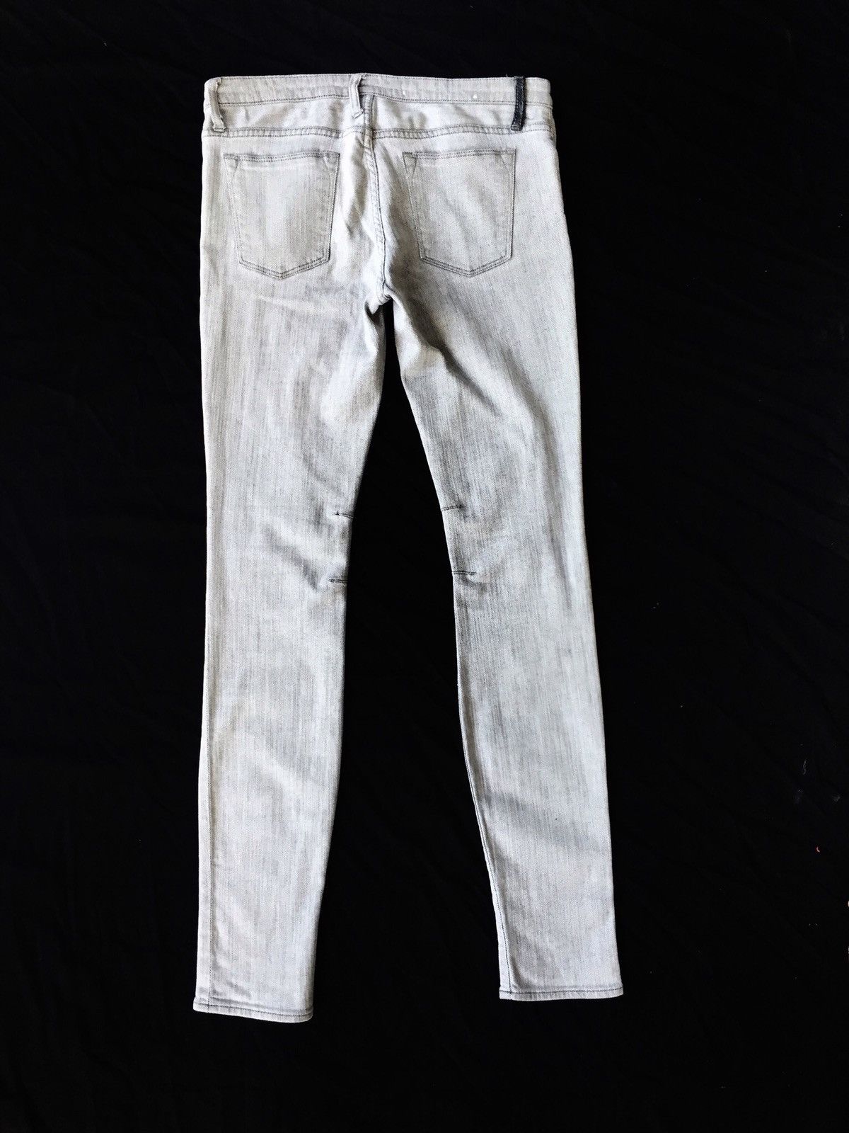 Helmut Lang DOPE🔥Helmut Lang Off White Stretched Skinny Denim Size US 33 - 2 Thumbnail
