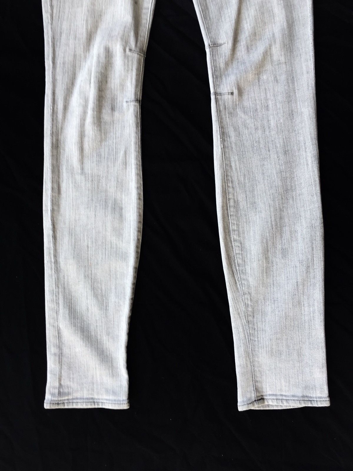 Helmut Lang DOPE🔥Helmut Lang Off White Stretched Skinny Denim Size US 33 - 5 Thumbnail