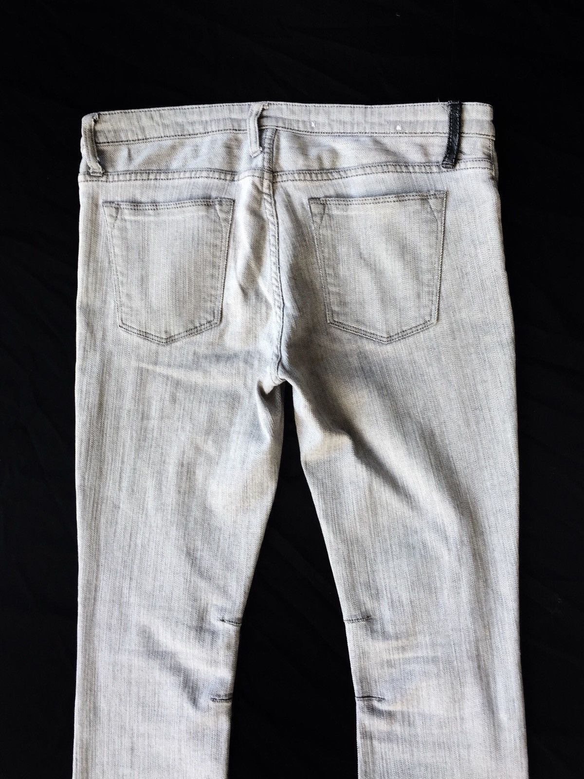 Helmut Lang DOPE🔥Helmut Lang Off White Stretched Skinny Denim Size US 33 - 8 Thumbnail