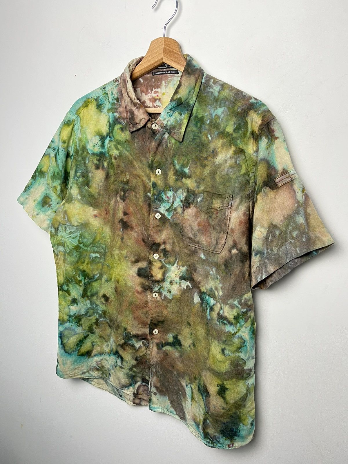 Stone Island stone island vintage shirt tie dye 1/1 Size US L / EU 52-54 / 3 - 2 Thumbnail