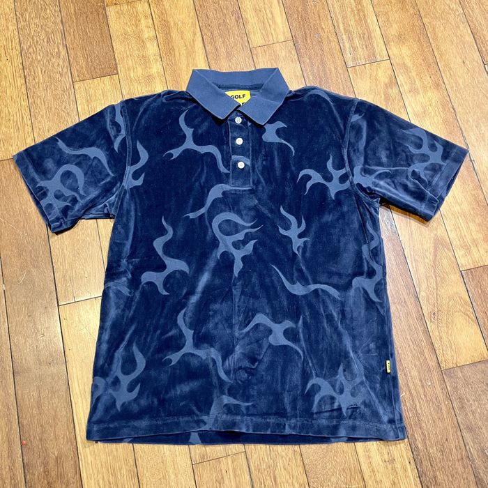 Golf Wang GOLF WANG BLUE VELOUR POLO! | Grailed