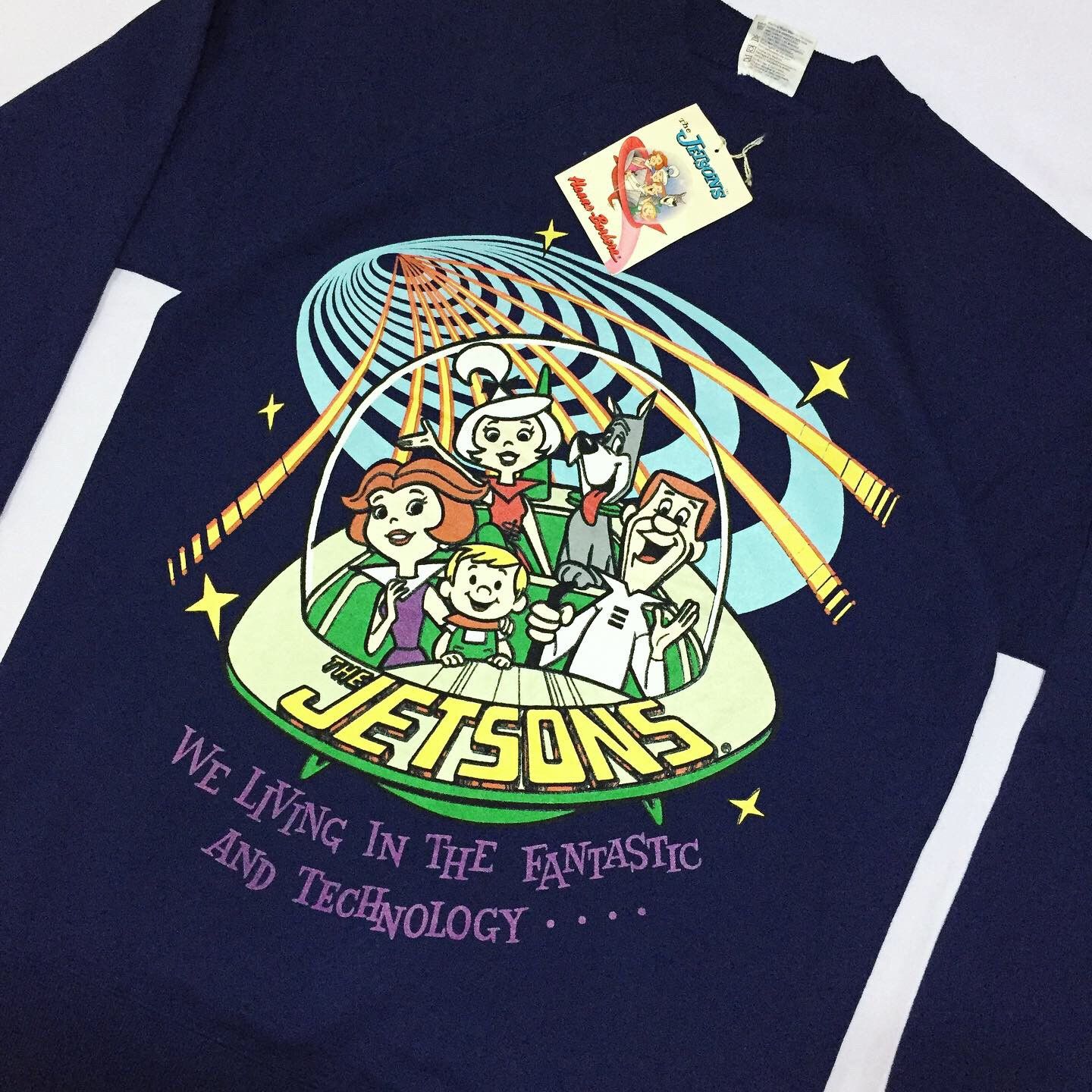 Cartoon Network × Hanes × Vintage Vintage 90s The Jetsons Cartoon Hanna Barbera Sweatshirt Size US M / EU 48-50 / 2 - 2 Thumbnail