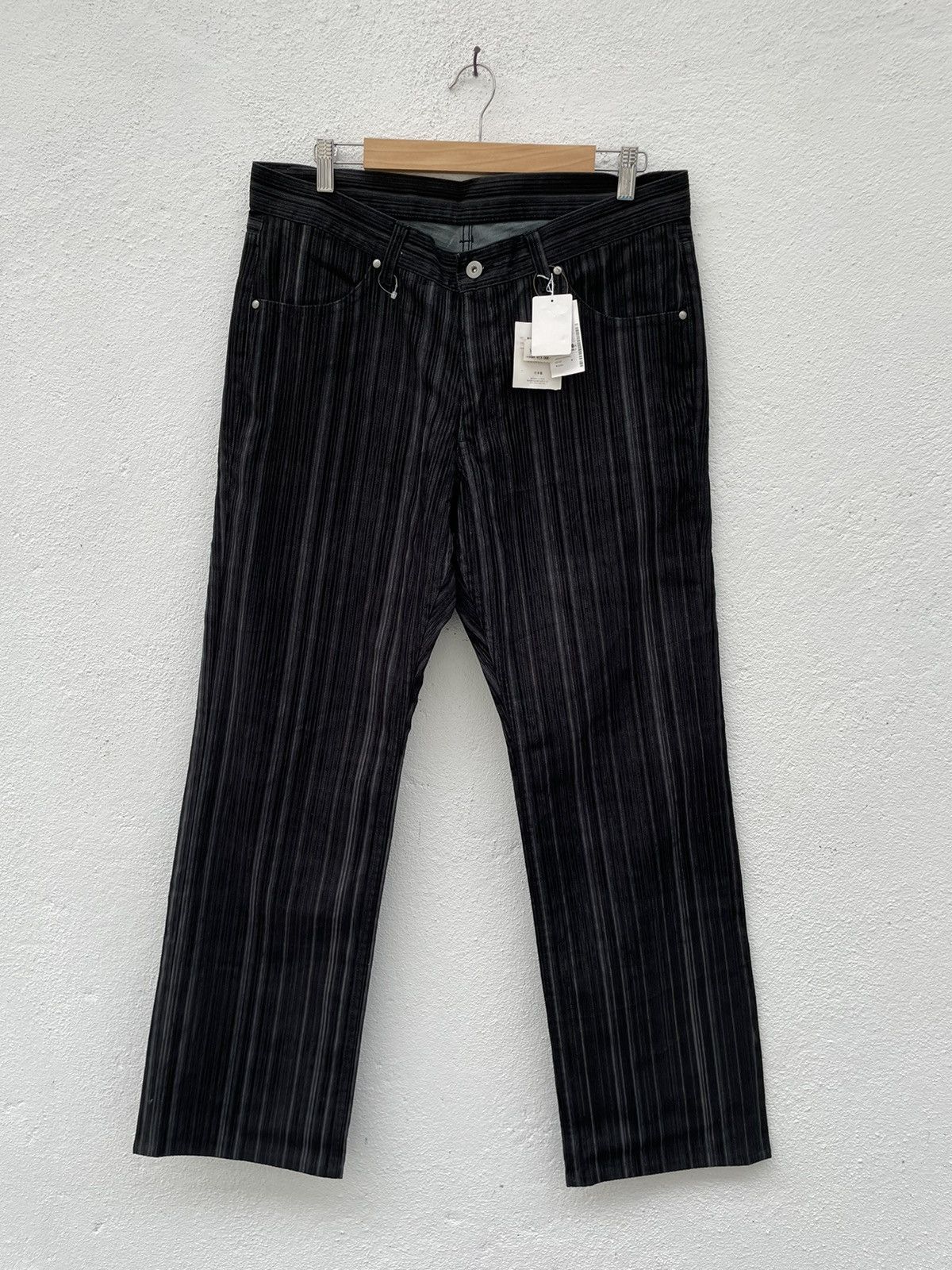 Japanese Brand Made In Japan RadmesS Men’s Bigi Striped Jeans Size US 35 - 2 Thumbnail