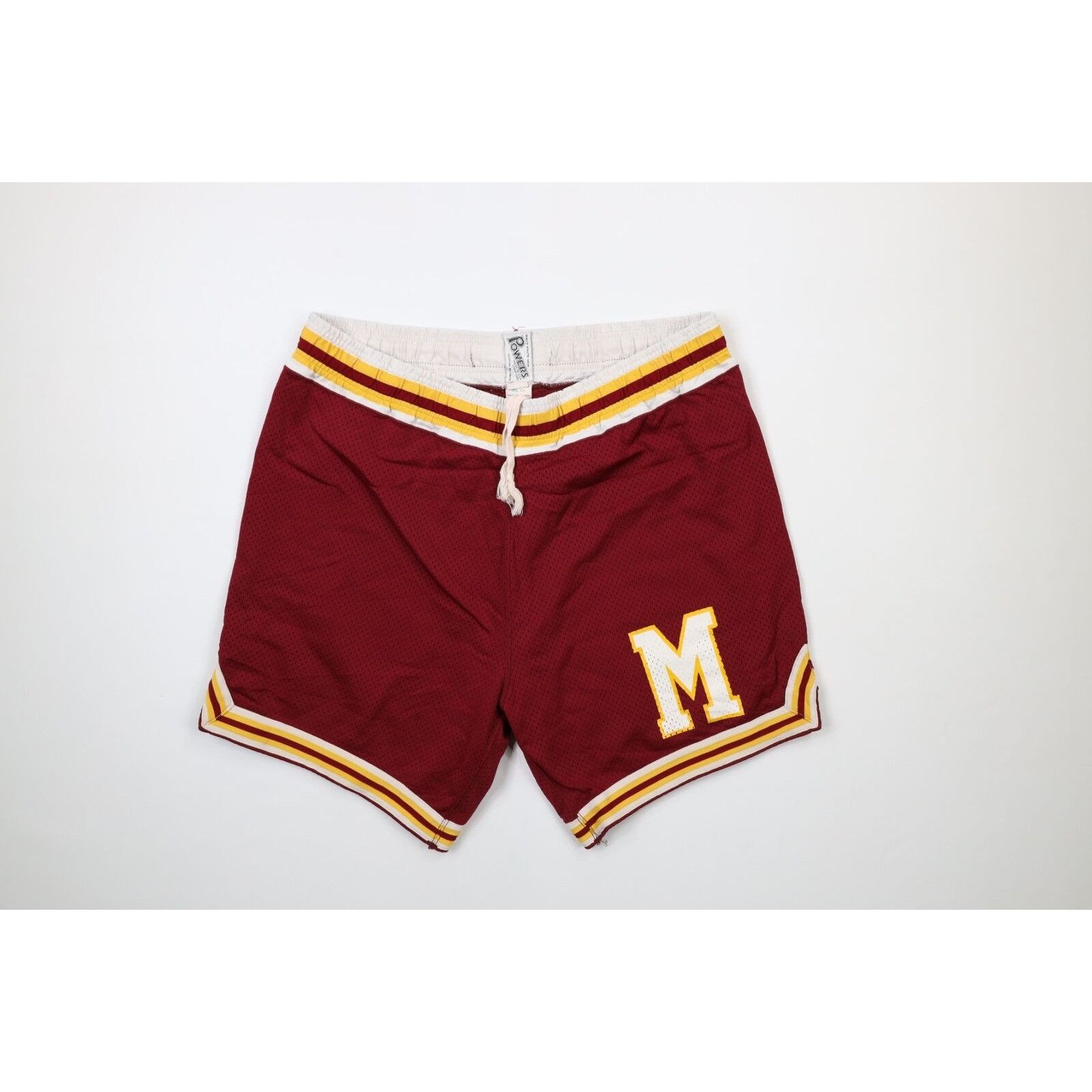 Vintage 80s Striped Heavyweight Pro Cut Basketball Shorts - Main Image