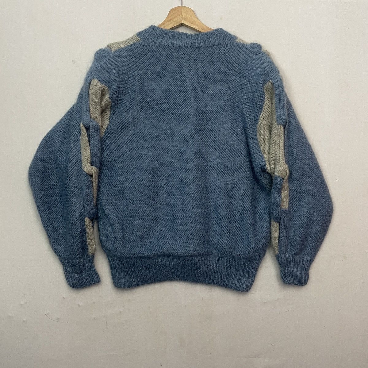 Aran Isles Knitwear RARE🔥 Vtg MORE JOY BY NAIGAI Mohair Wool Buttons Cardigan Size US L / EU 52-54 / 3 - 15 Thumbnail