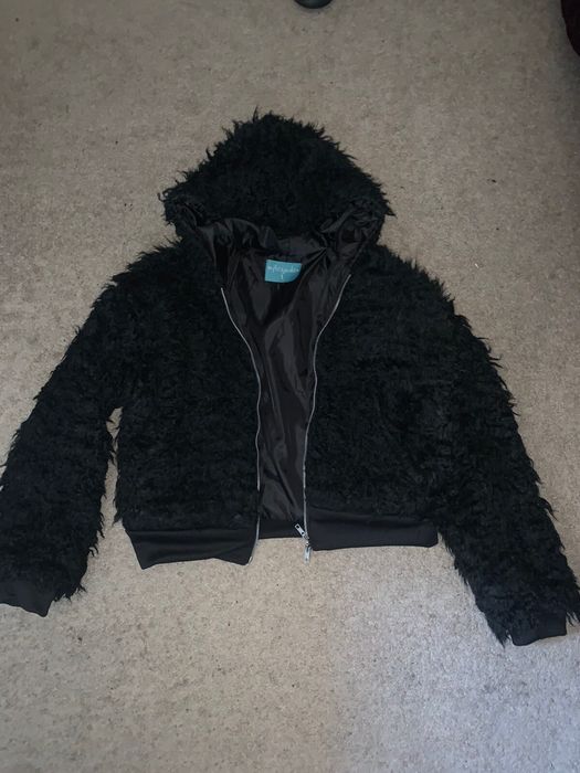 Streetwear Myles Jaden cropped faux mohair jacket L | Grailed