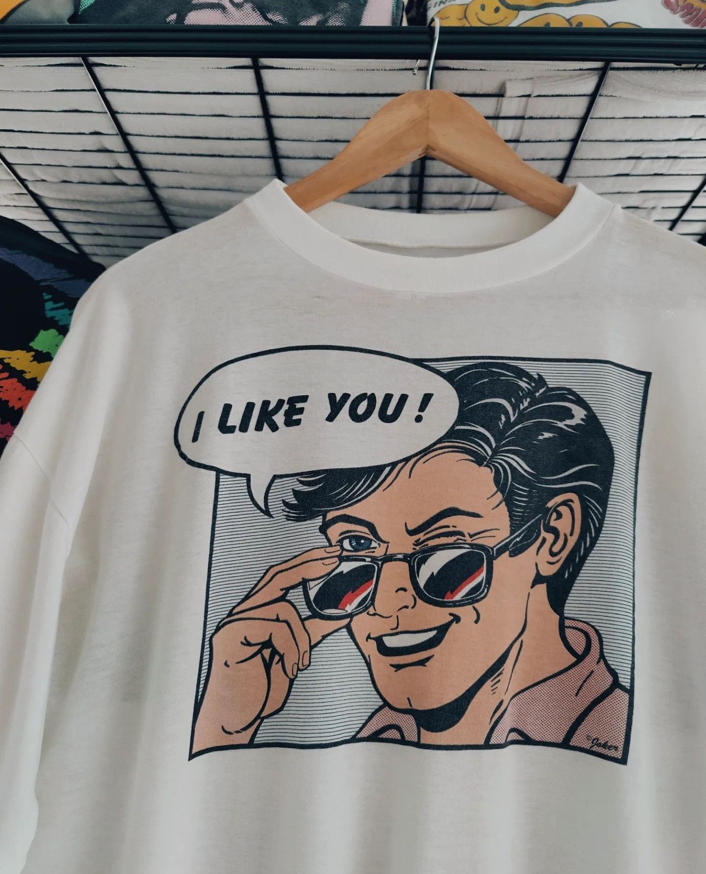 Vintage vintage 90s - I Like You ! - Vintage Romance Comics Tee Size US XL / EU 56 / 4 - 4 Thumbnail