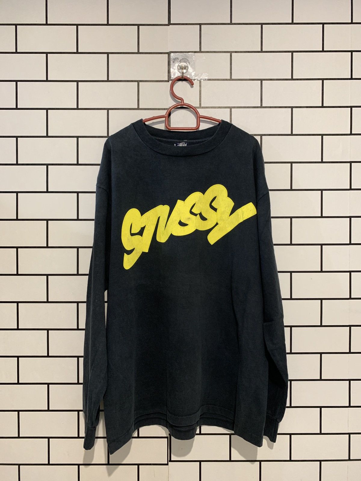 image of Made In USA x Stussy Am1 in Black, Men's (Size XL)