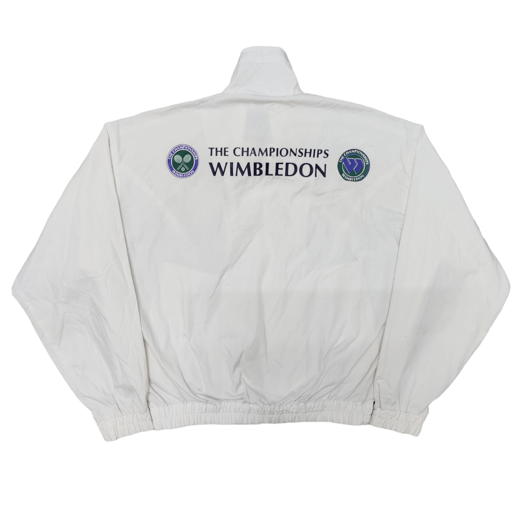 image of Vintage Wimbledon The Championships Tennis Jacket in White, Men's (Size Medium)