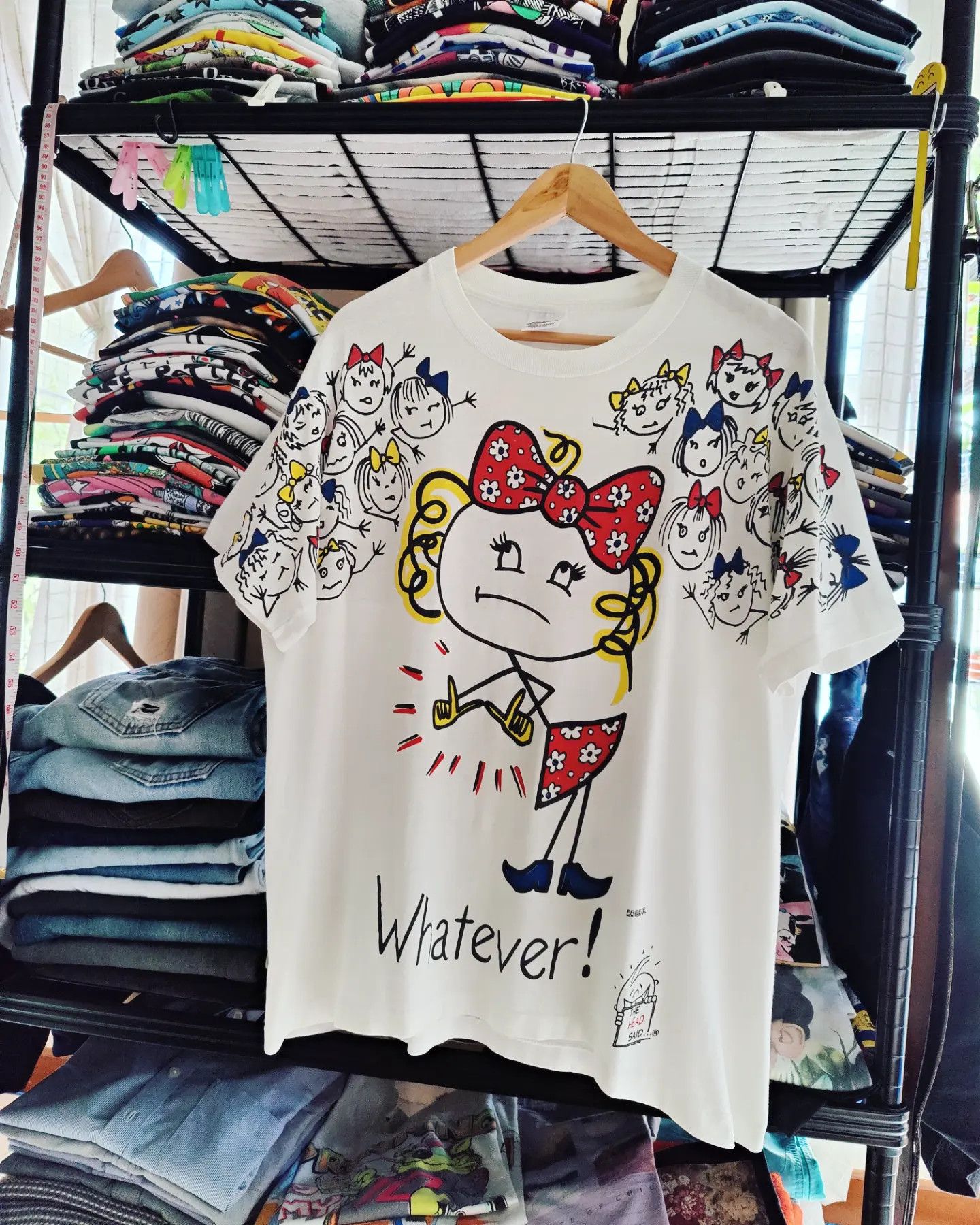 Anvil vintage 90s - What Ever!, The Head Said... Size US L / EU 52-54 / 3 - 2 Thumbnail