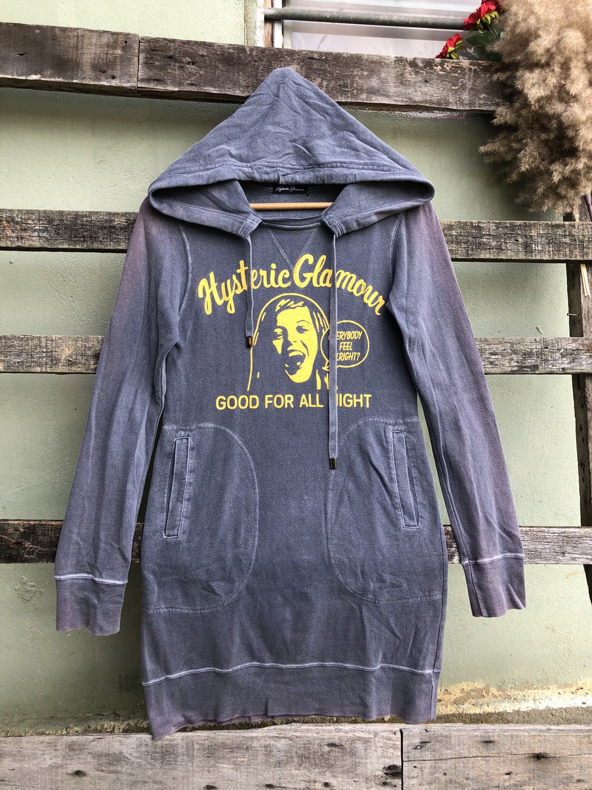 Hysteric Glamour × Japanese Brand Vintage Hysteric Glamour Big Logo Long Hoodie Size S / US 4 / IT 40 - 2 Thumbnail