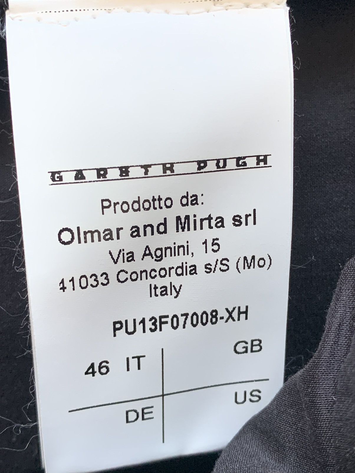 Gareth Pugh $1300 New double layered black bomber jacket Made In Italy Size US M / EU 48-50 / 2 - 15 Thumbnail
