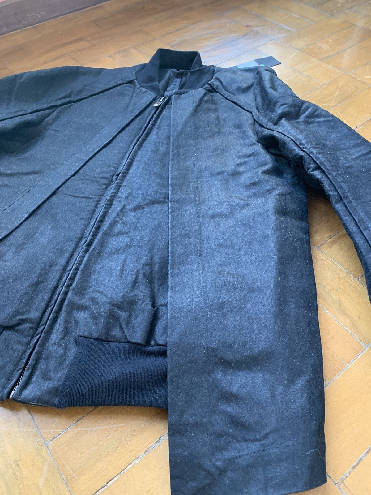 Gareth Pugh $1300 New double layered black bomber jacket Made In Italy Size US M / EU 48-50 / 2 - 3 Thumbnail