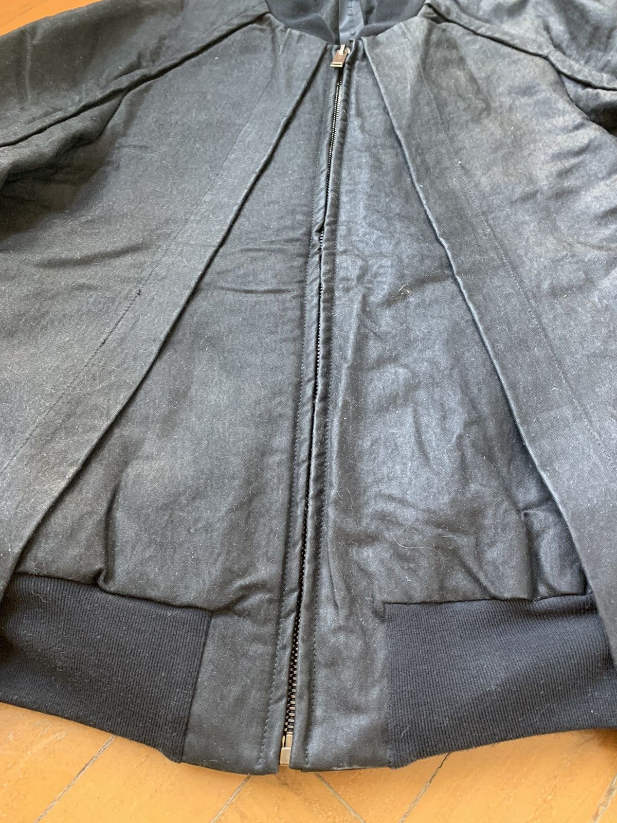 Gareth Pugh $1300 New double layered black bomber jacket Made In Italy Size US M / EU 48-50 / 2 - 4 Thumbnail