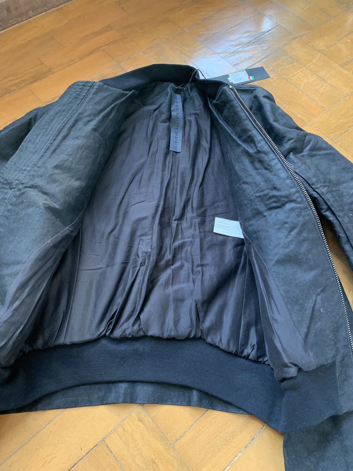 Gareth Pugh $1300 New double layered black bomber jacket Made In Italy Size US M / EU 48-50 / 2 - 13 Thumbnail