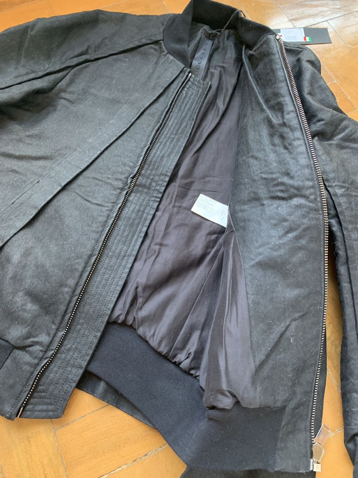 Gareth Pugh $1300 New double layered black bomber jacket Made In Italy Size US M / EU 48-50 / 2 - 12 Thumbnail