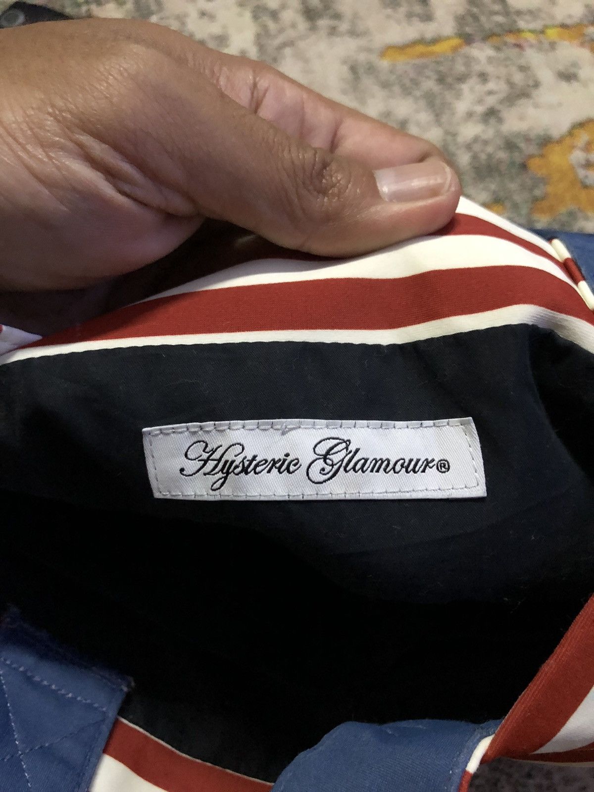 Hysteric Glamour × Japanese Brand × Vintage 🔥Hysteric Glamour Mini Tote Bag Stripe Bear Logo Size ONE SIZE - 6 Thumbnail
