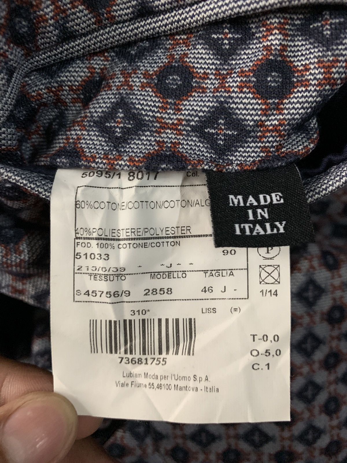 Designer × L.B.M. 1911 L.B.M. 1911 Unstructured Blended Cotton Polyester Jacket Size US S / EU 44-46 / 1 - 9 Thumbnail