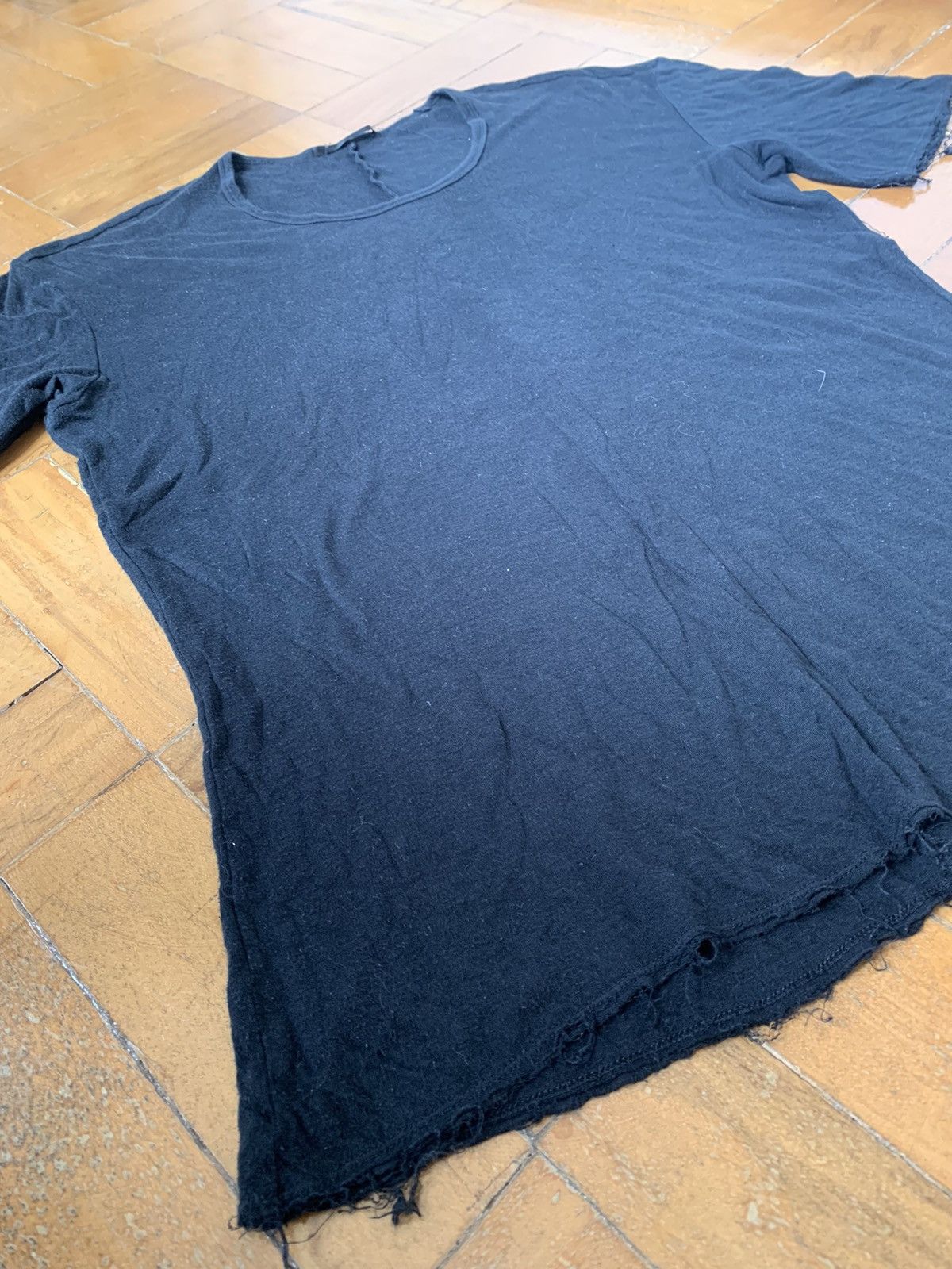 The Viridi-anne Japan made black silk and cotton double layer t-shirt Size US M / EU 48-50 / 2 - 6 Thumbnail