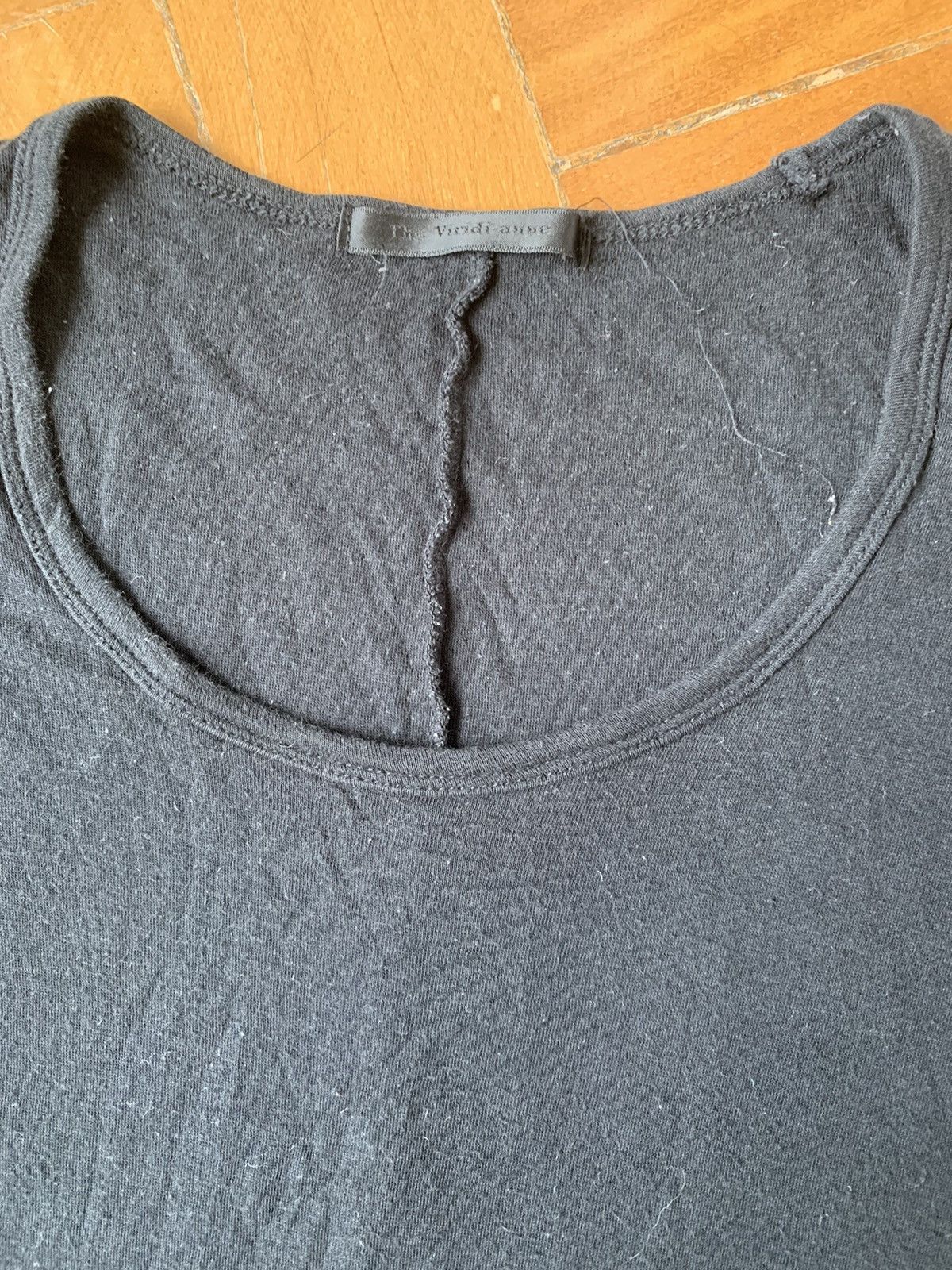 The Viridi-anne Japan made black silk and cotton double layer t-shirt Size US M / EU 48-50 / 2 - 4 Thumbnail