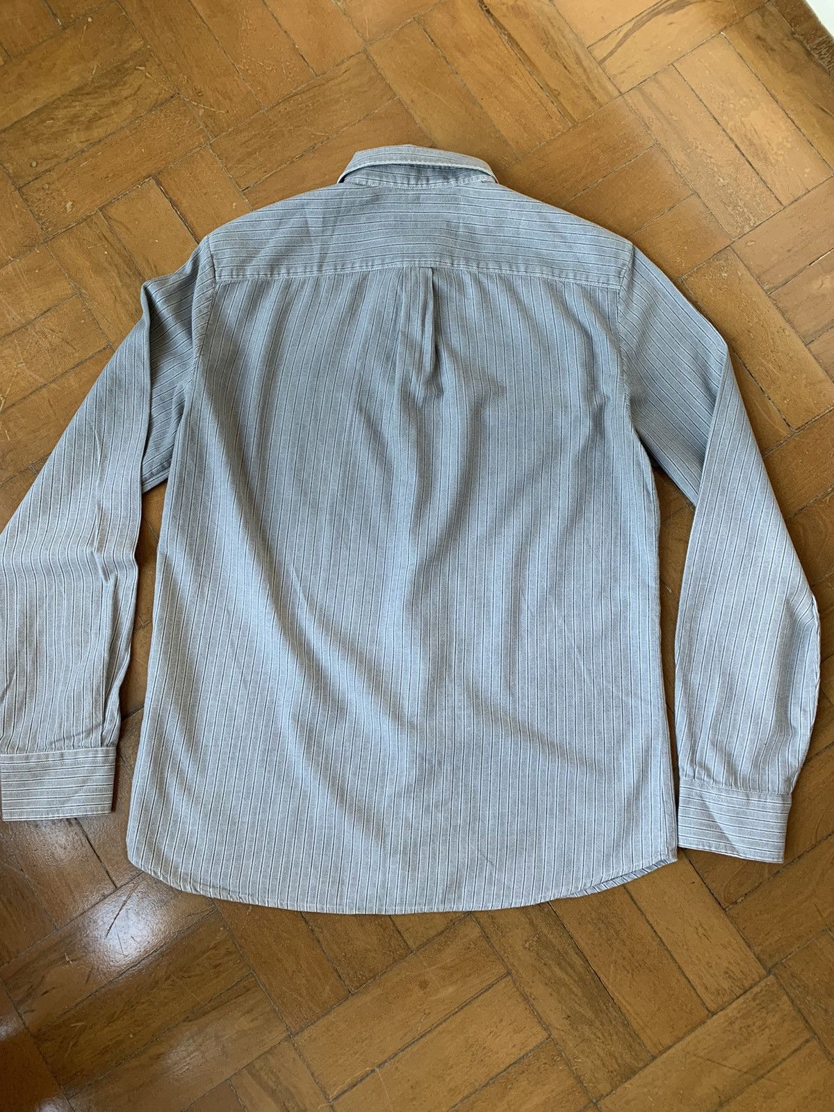 Alexander McQueen McQueen Italian Made Striped Gradient Brushed Cotton Shirt Size US M / EU 48-50 / 2 - 12 Thumbnail