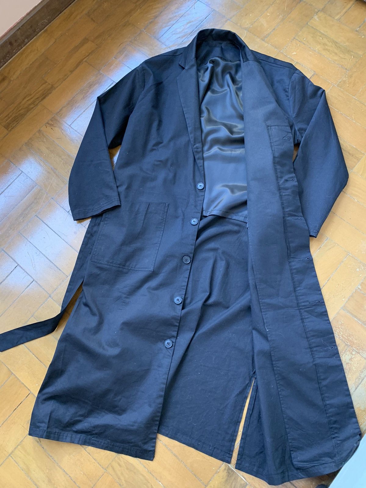 New Black Oversized long cotton coat from Those Days