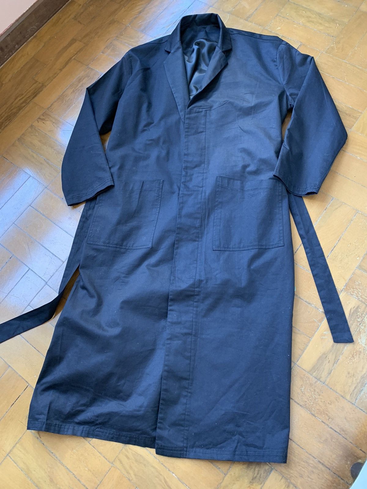 Other New Black Oversized long cotton coat from Those Days Size US M / EU 48-50 / 2 - 2 Thumbnail