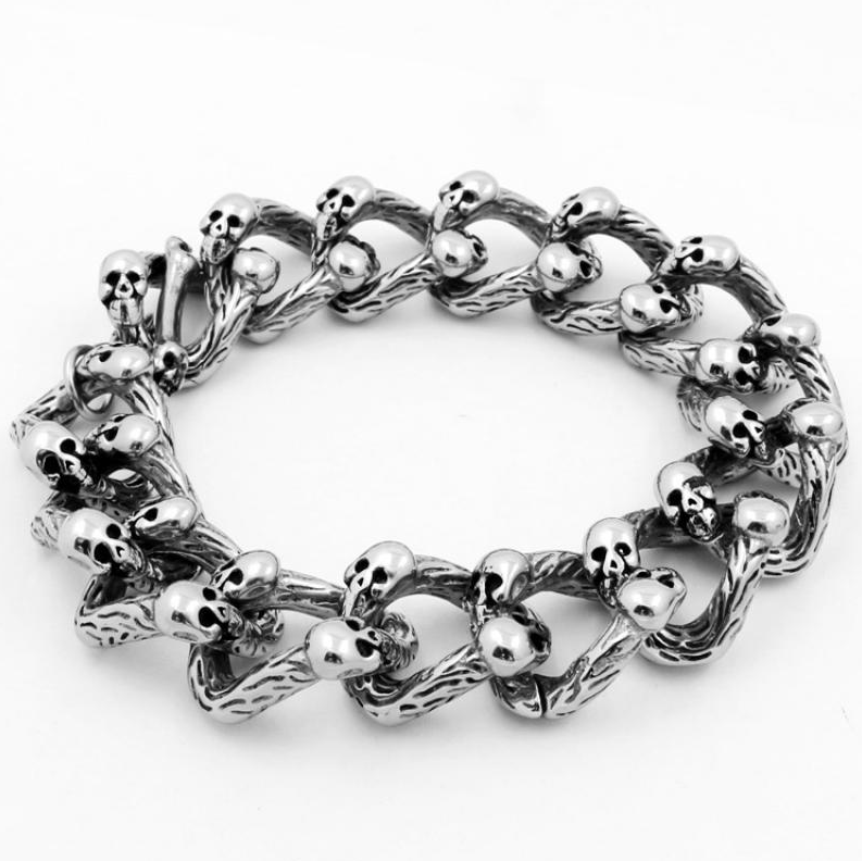 Jewelry Double Totem Skull Bracelets Size ONE SIZE - 2 Thumbnail