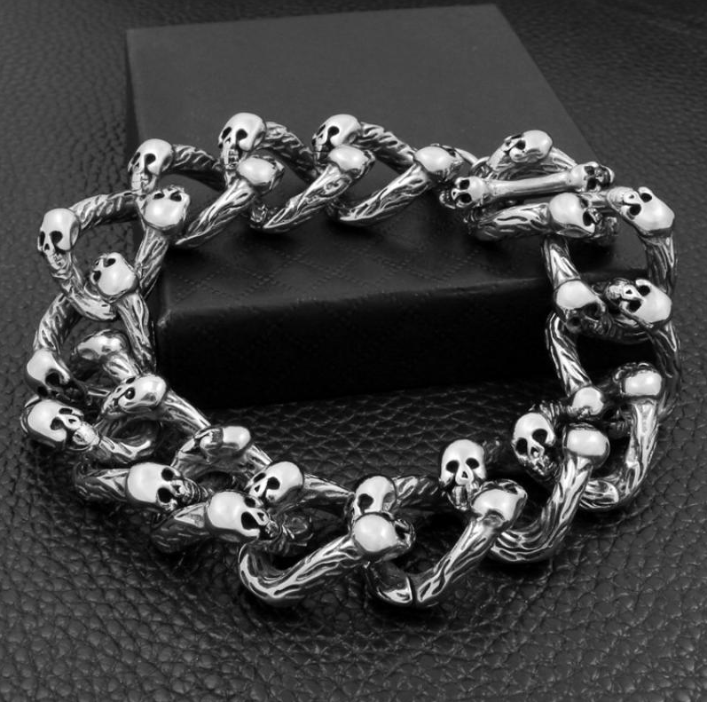Jewelry Double Totem Skull Bracelets Size ONE SIZE - 1 Thumbnail